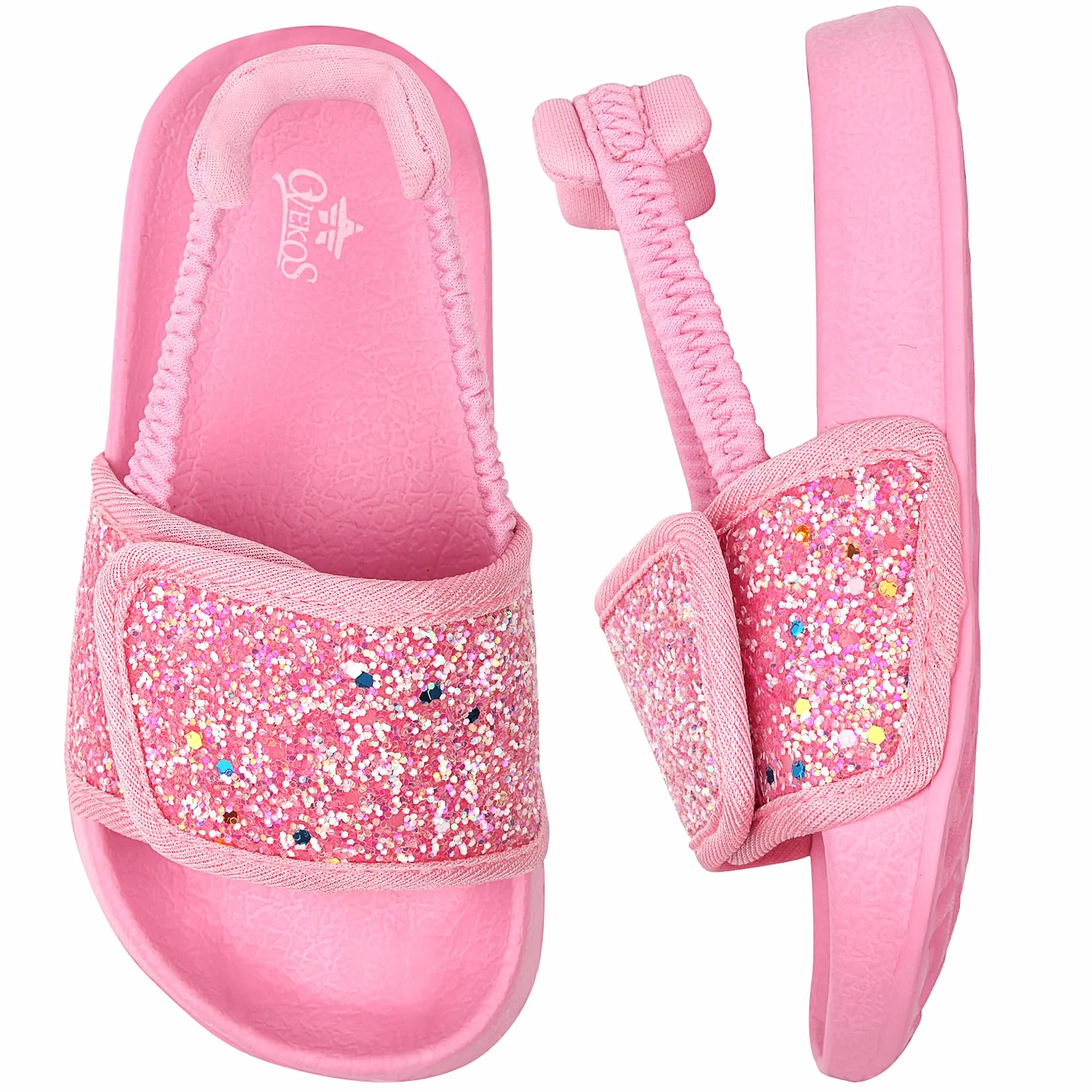 Sandalias Niños Niñas con Punta Abierta Banda Elástica Verano Ligero Zapatillas de Playa y Piscina