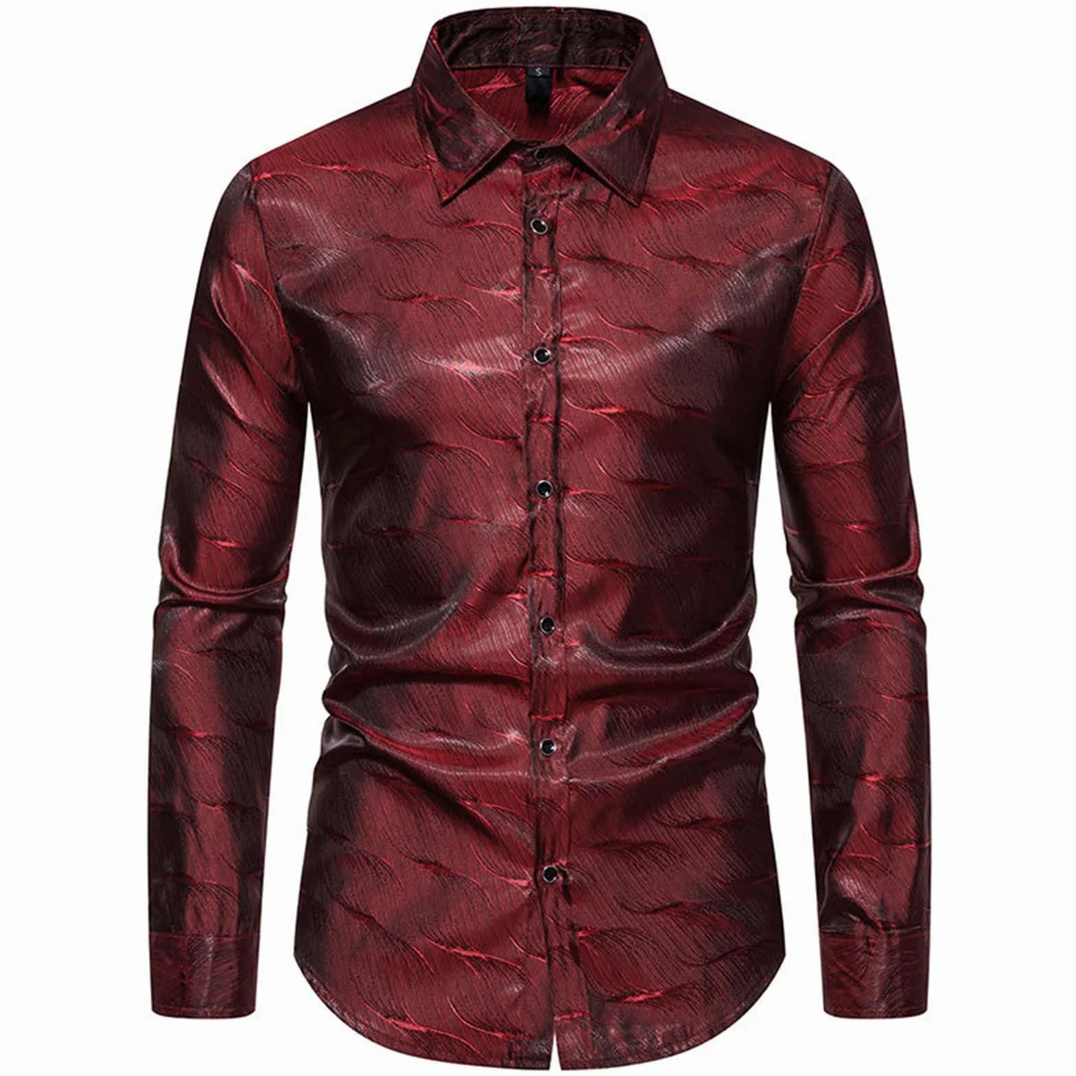 Camiseta manga larga lentejuelas hombre