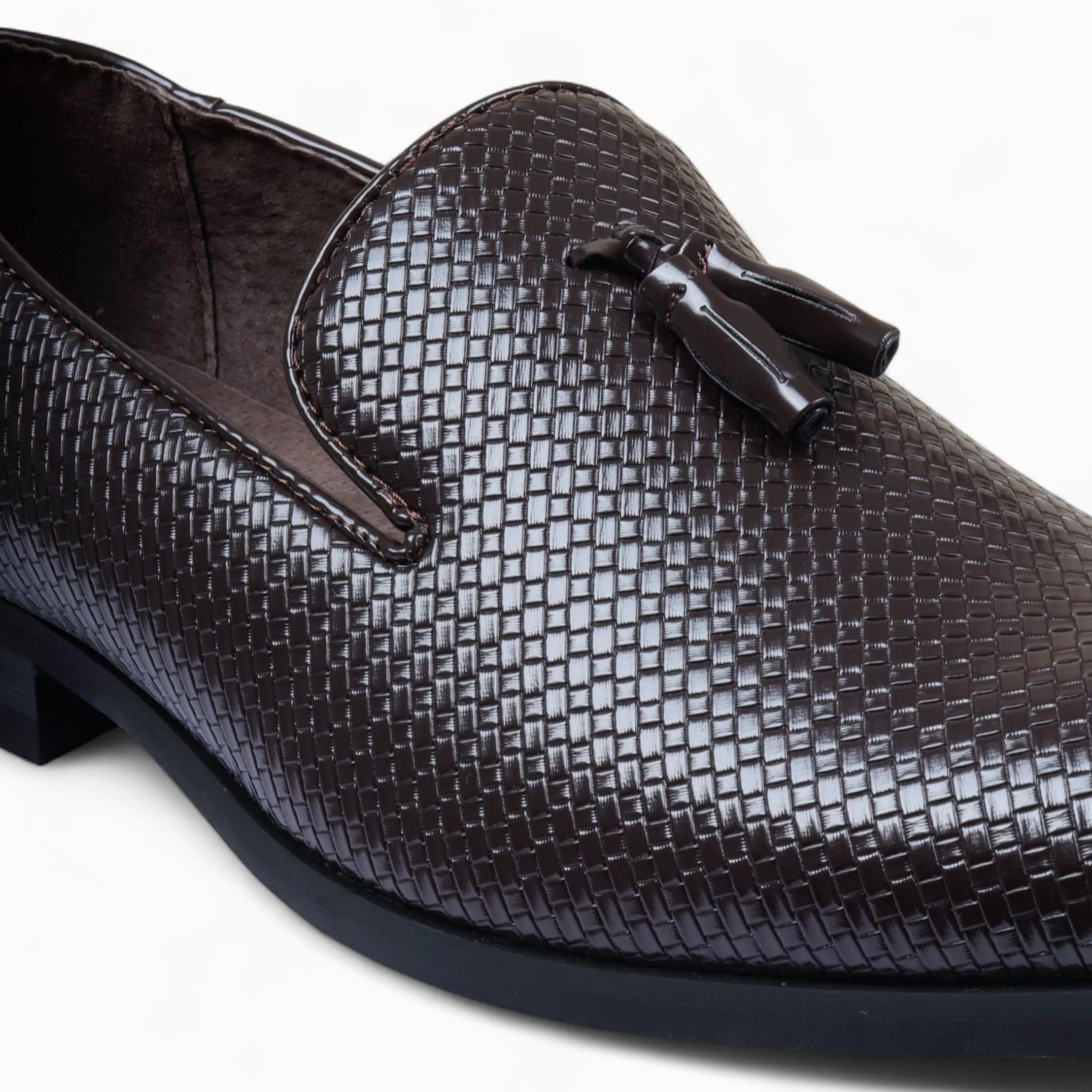Zapatos de Cuero sin Cordones con Borlas Formales Para Hombre de Dolcetto