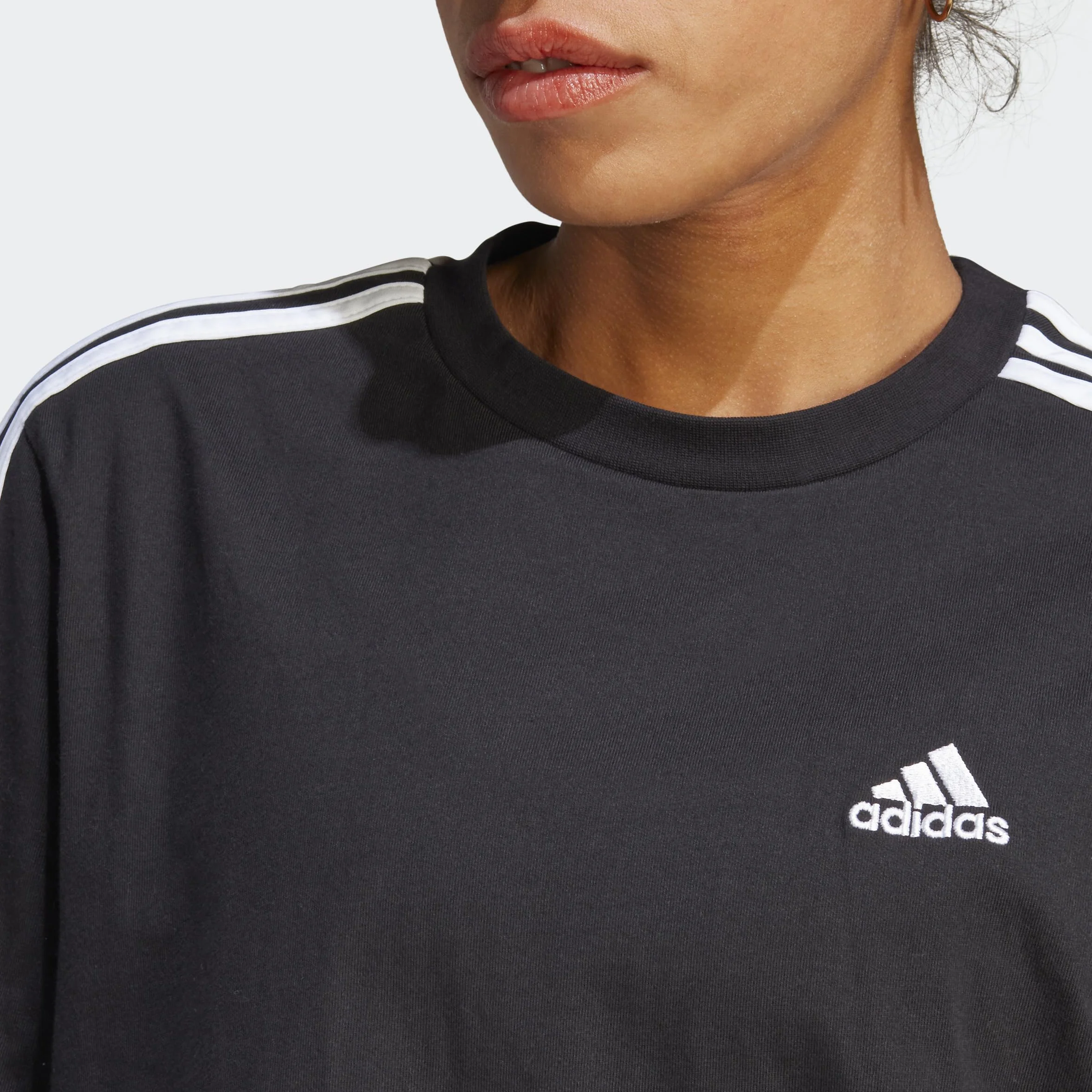 adidas Essentials Single Jersey Boyfriend 3 Bandas Vestido Camiseta