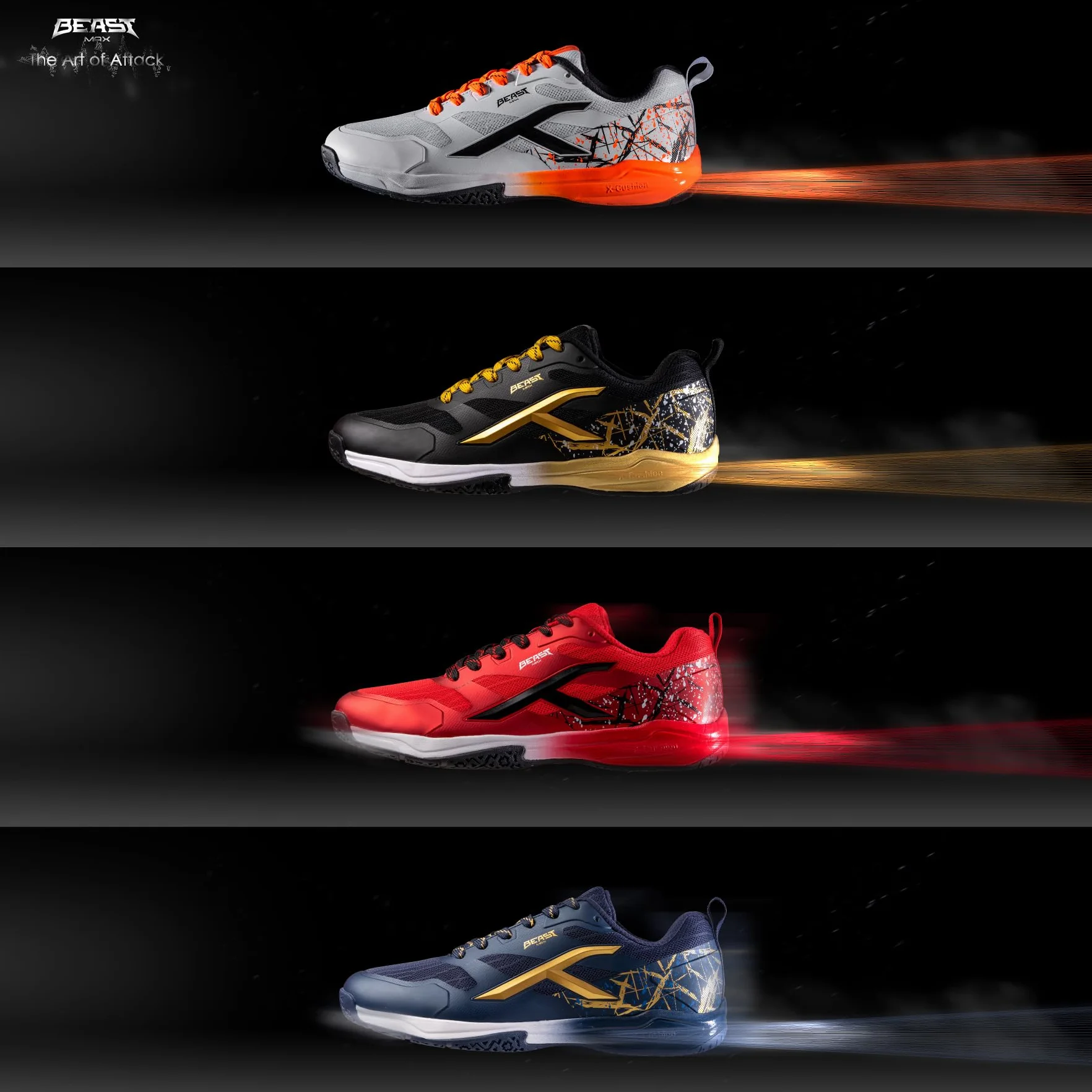 HUNDRED Beast MAX, Zapatos de bádminton Hombre