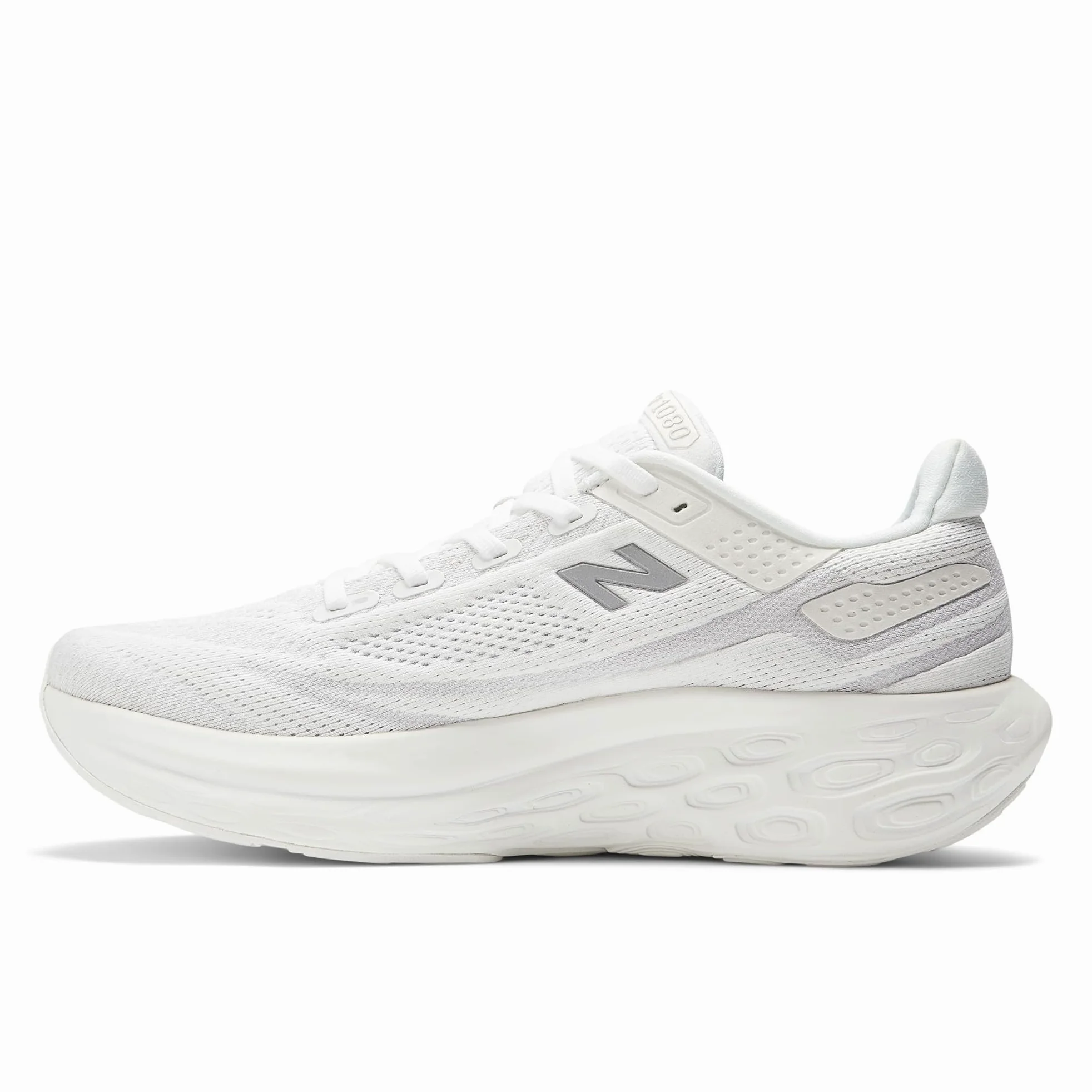 New Balance Fresh Foam X 1080 V13 - Tenis de correr para hombre, Blanco/Plateado Claro Metálico, 11.5 Narrow