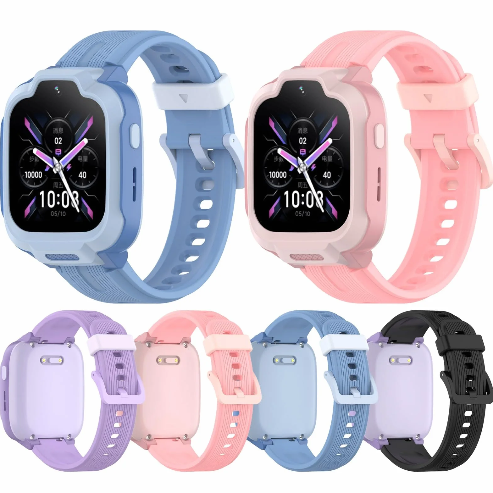 Correa de silicona para reloj infantil, 15 mm, correa de repuesto de liberación rápida, correa de silicona suave a prueba de sudor