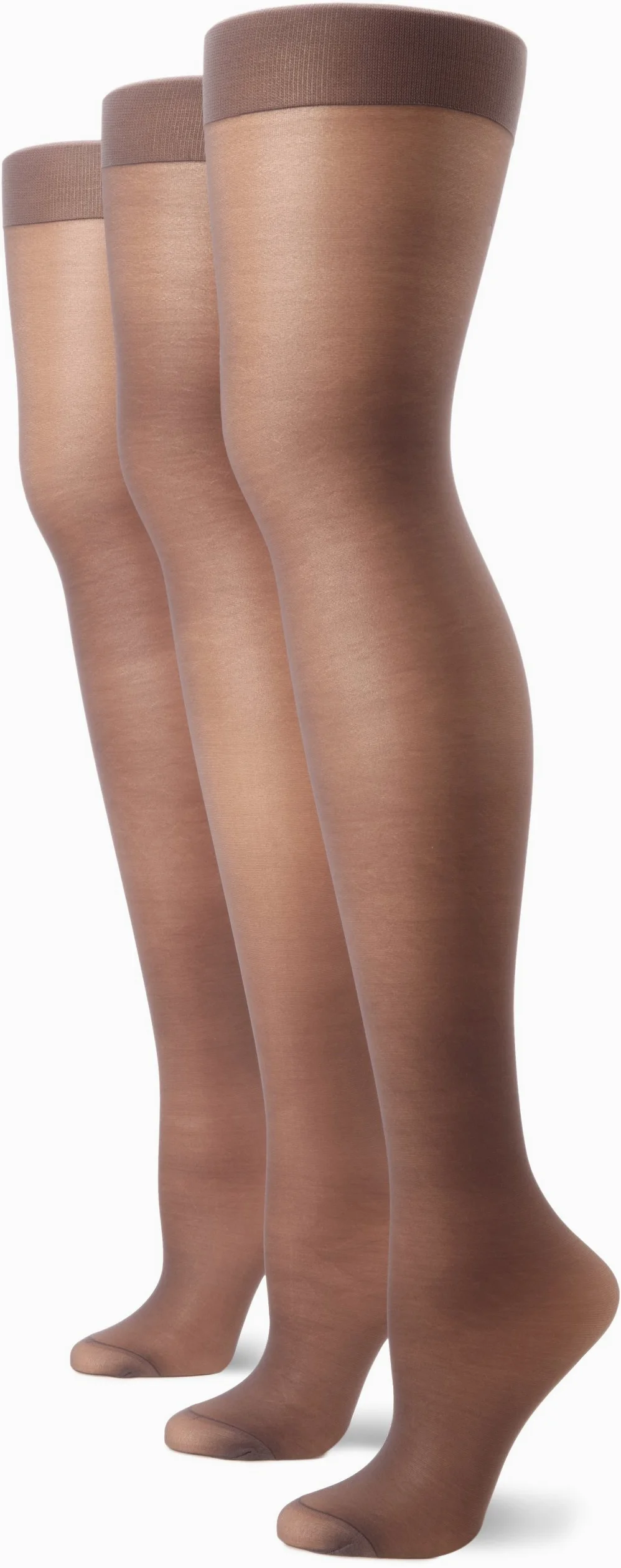 Hanes – Silk Reflections pleno apoyo de la mujer control Top Medias (3 pares) - negro -
