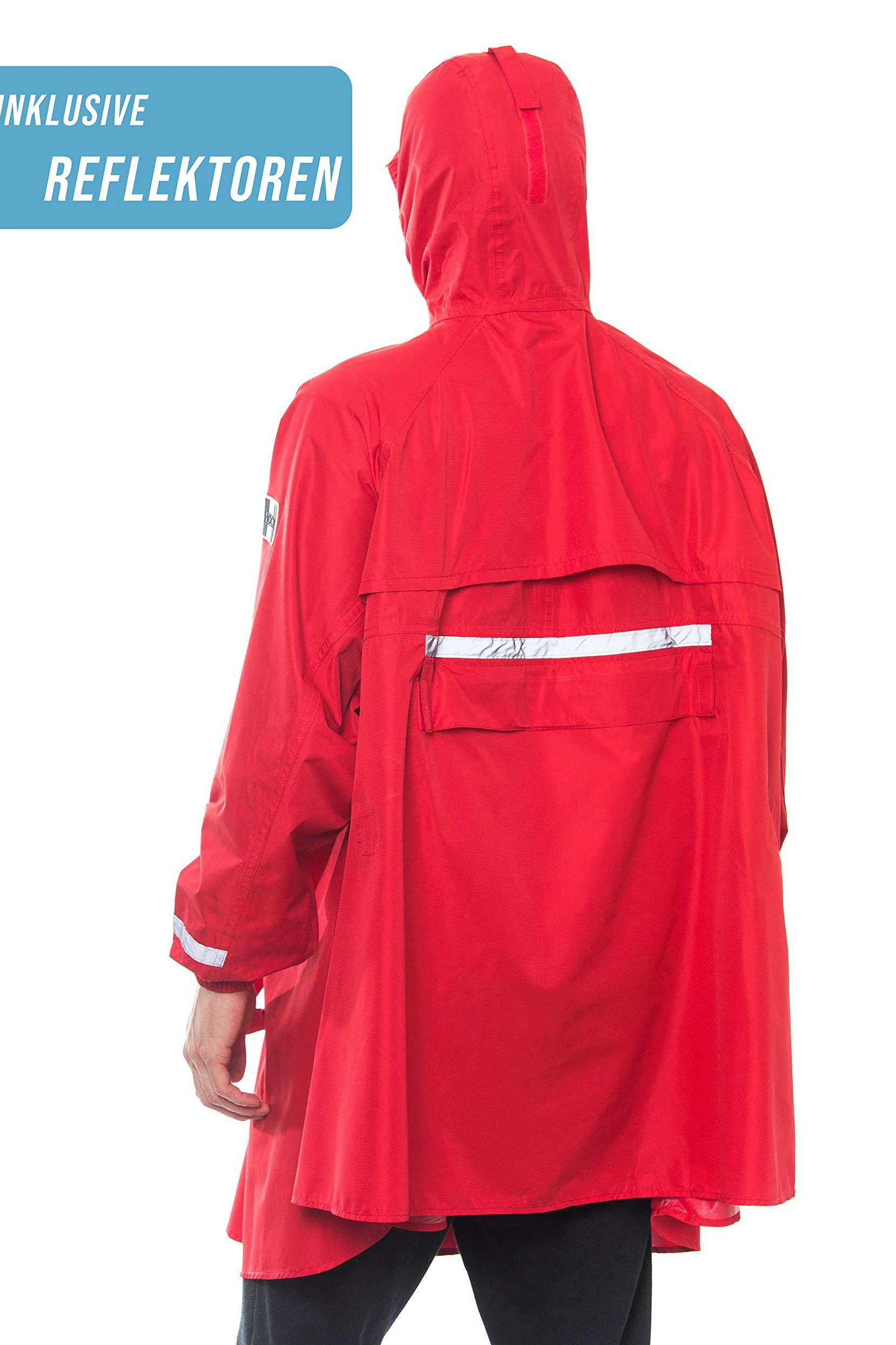 HOCK Poncho de Lluvia con Cremallera y Mangas