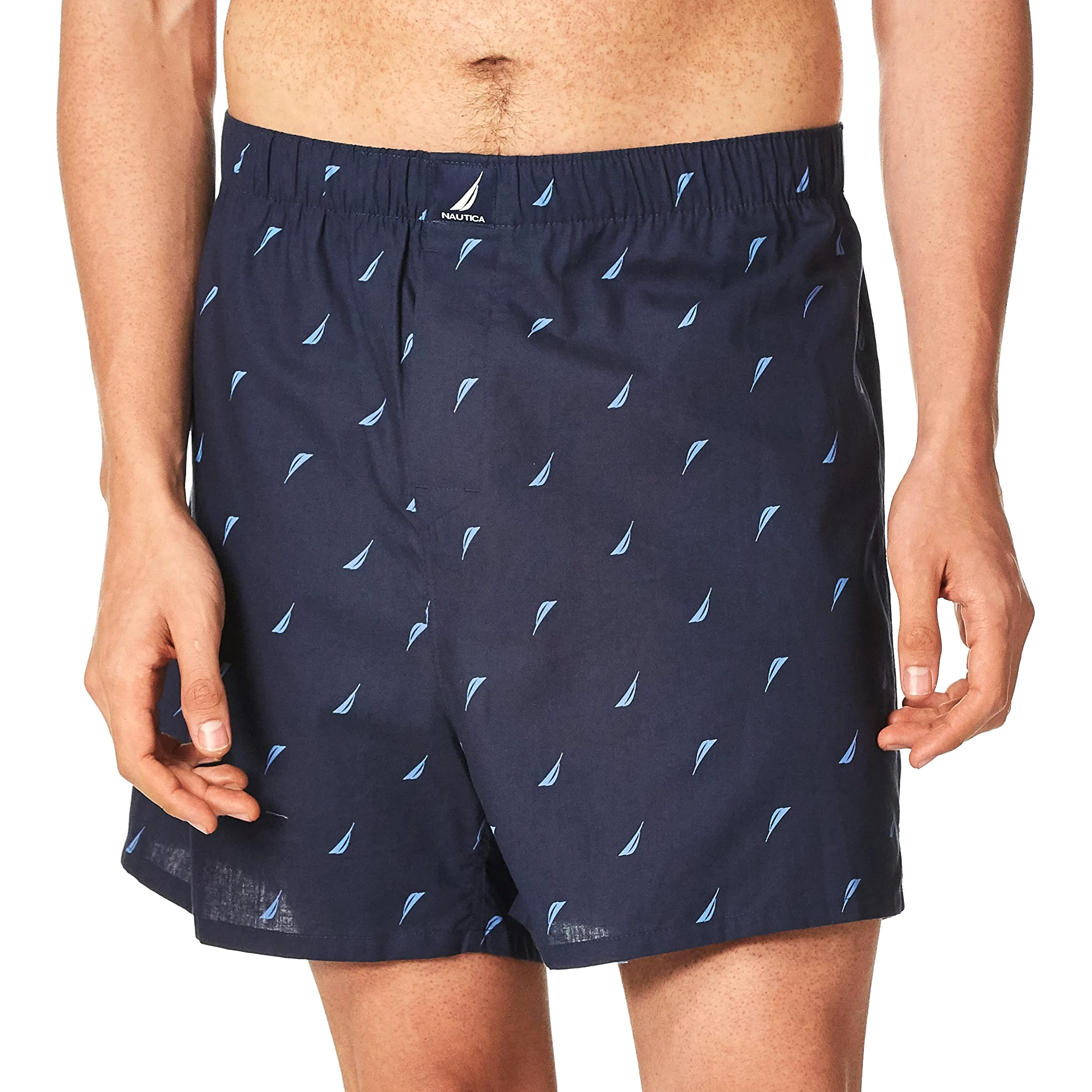 Nautica Classic Cotton Woven Boxer Hombres