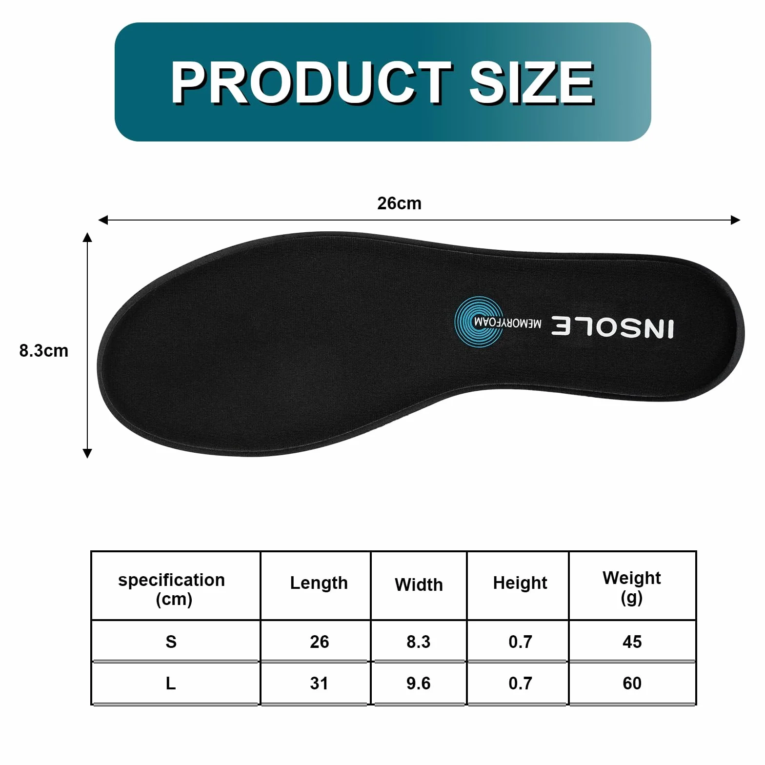 Plantillas Memory Foam Ajustables 37-41 para Mujer y Hombre