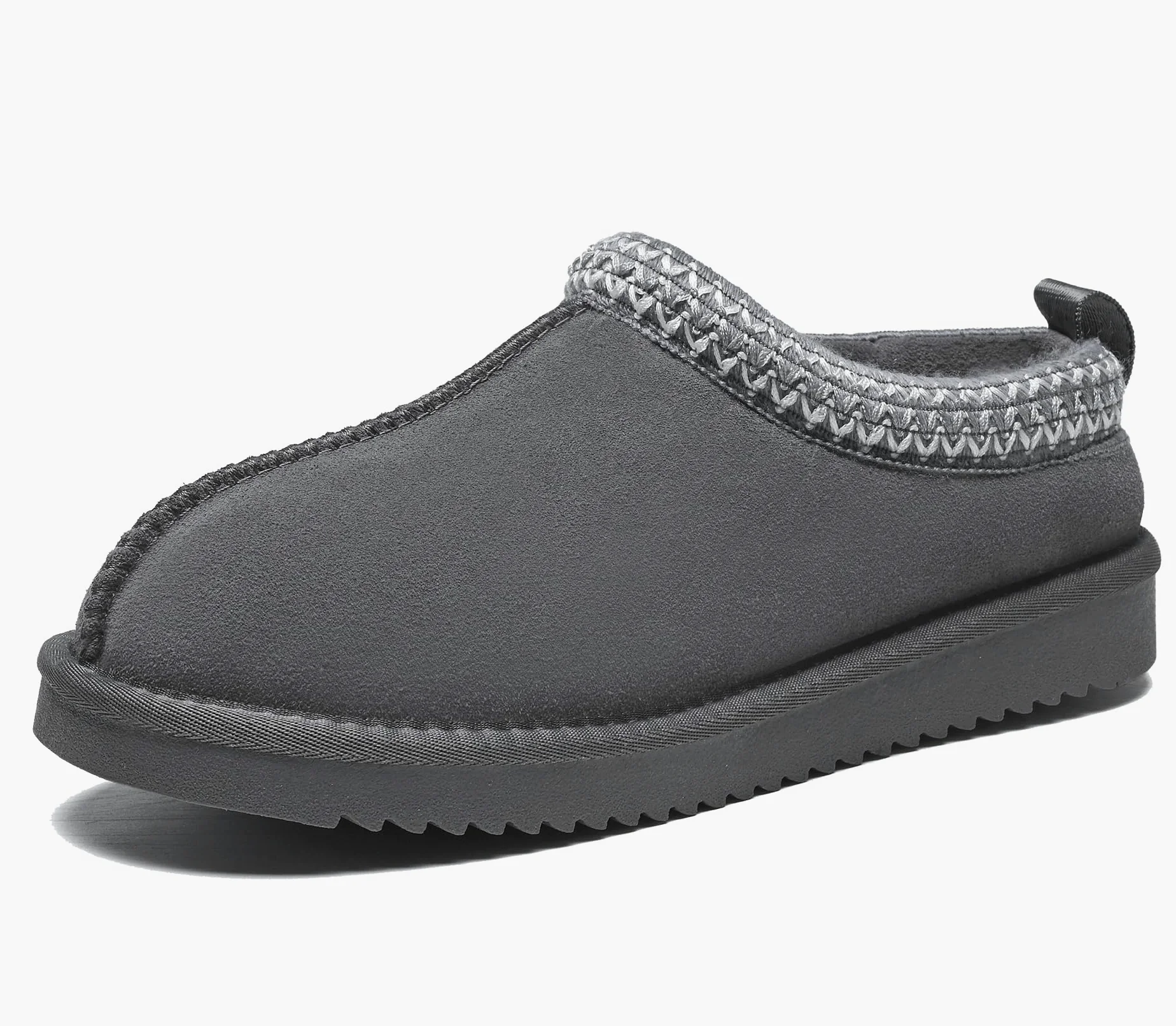 Meik Mangni Zapatillas de Estar por Casa Mujer Hombre Invierno Peluche Cerradas Pantuflas Calientes Forro Corta Botas de Nieve Antideslizante, Tallas:35-45 EU