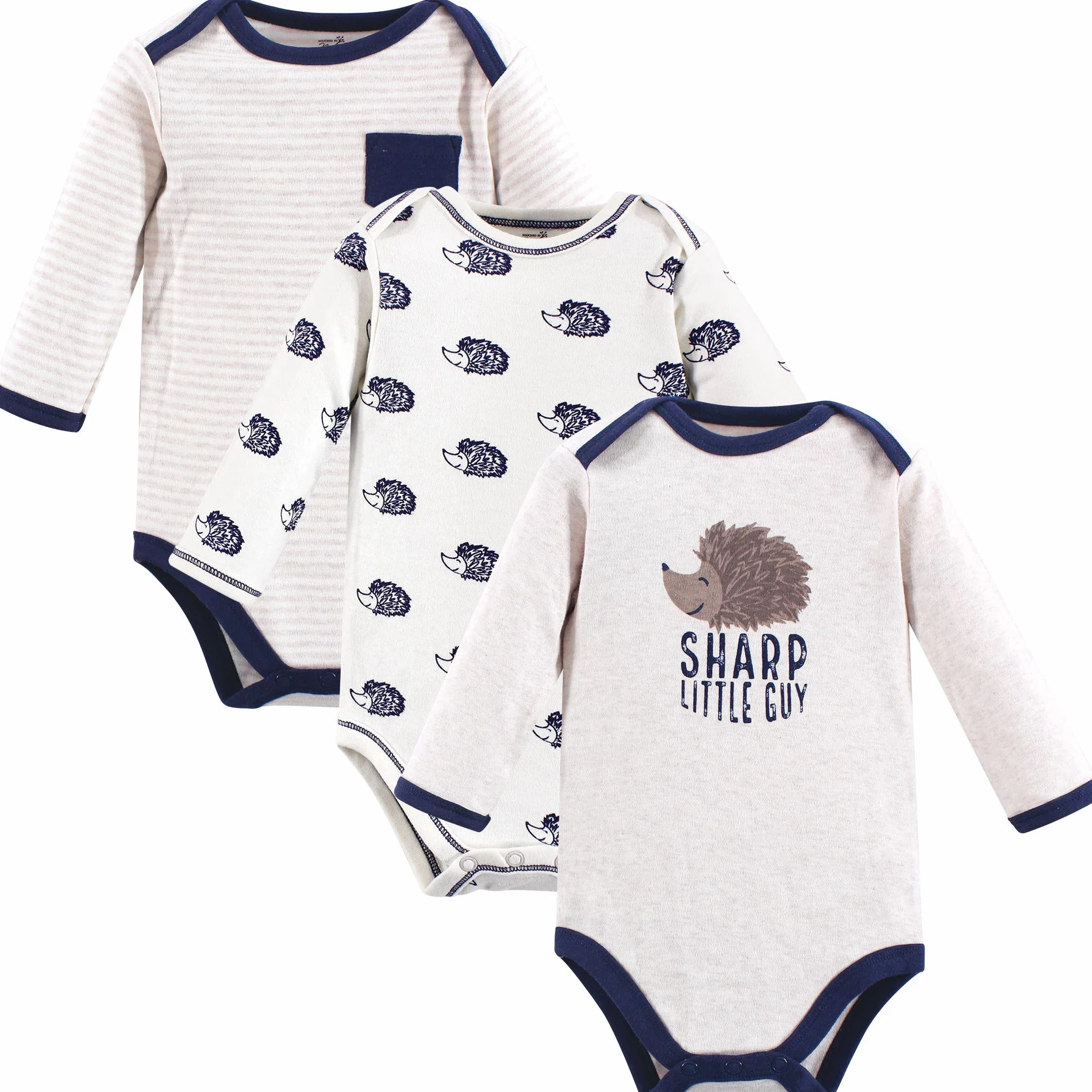 Touched by Nature - Body Unisex de algodón orgánico para bebé - Beige - 0-3 Meses