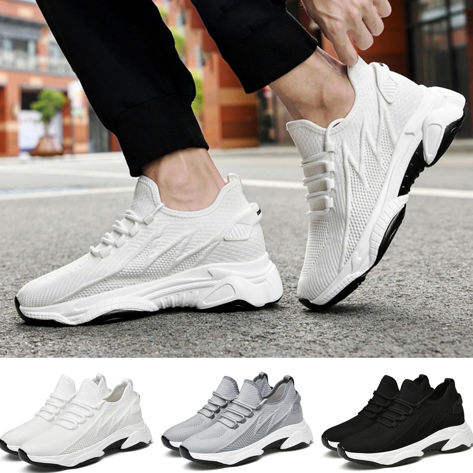 Zapatillas de deporte para hombre zapatos ortopédicos de malla para caminar de verano zapatillas de deporte transpirables informales zapatos de verano anchos zapatos de verano transpirables