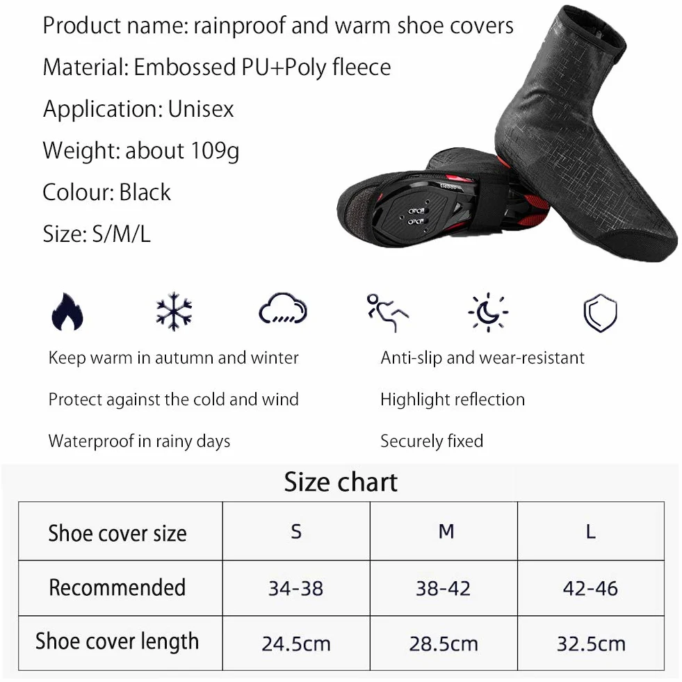 Cubrezapatillas de Ciclismo - Cubrezapatillas Impermeables Cubrezapatillas Overcoat Bicicleta de Carretera MTB para Deportes al Aire Libre Ciclismo Senderismo, Mujer Hombre Cubrezapatos
