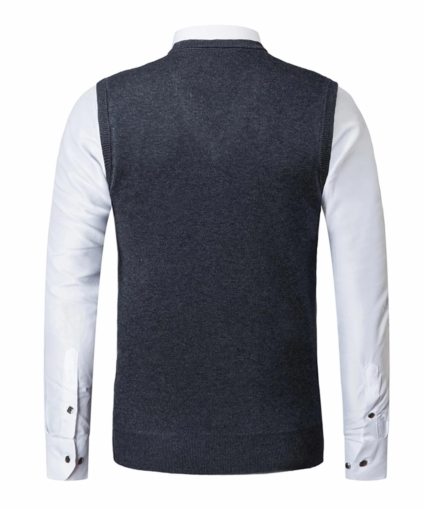Suéter Chaleco para Hombre Jersey sin Mangas con Cuello en V Lana Cómodo Cárdigan De Punto Otoño Invierno Hidalgo Prendas de Punto Esencial Jersey Chaqueta Pullover