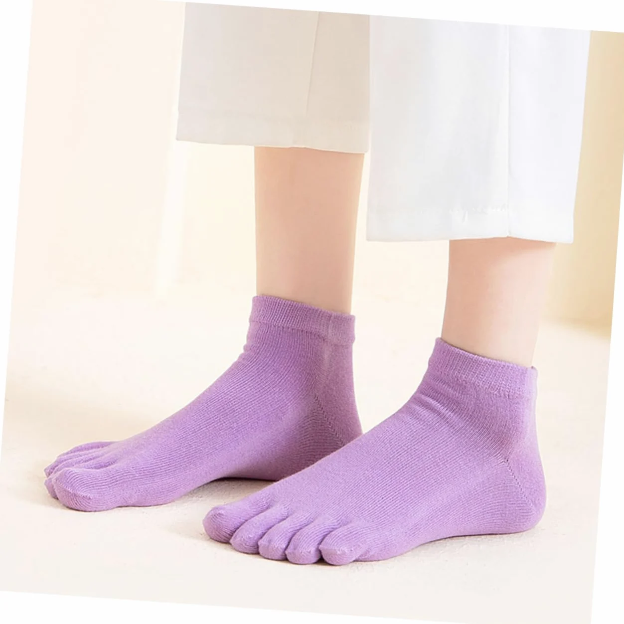 BESTYASH Calcetines Con Dedos Calcetines Altos Para Mujer Calcetines Bajos Invisibles Calcetines De Cinco Dedos Calcetines Separados Calcetines Para Mujer Calcetines Cortados