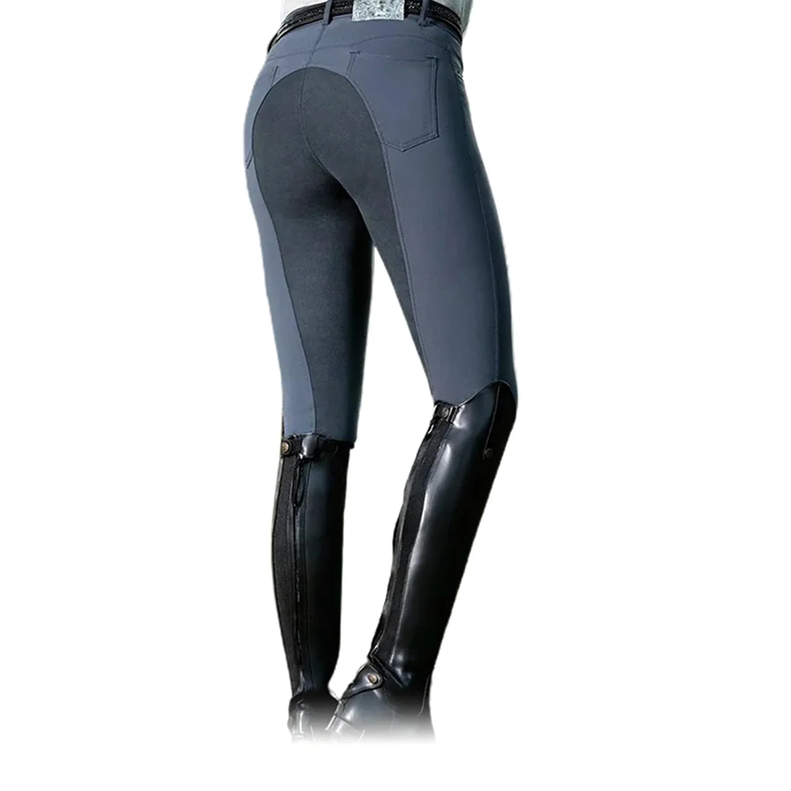 Mallas De Equitación Pantalones De Equitación For Mujer, Pantalones Elásticos, Leggings De Ciclismo, Pantalones Ecuestres, Pantalones De Carreras De Caballos(Light Gray,XXXL)