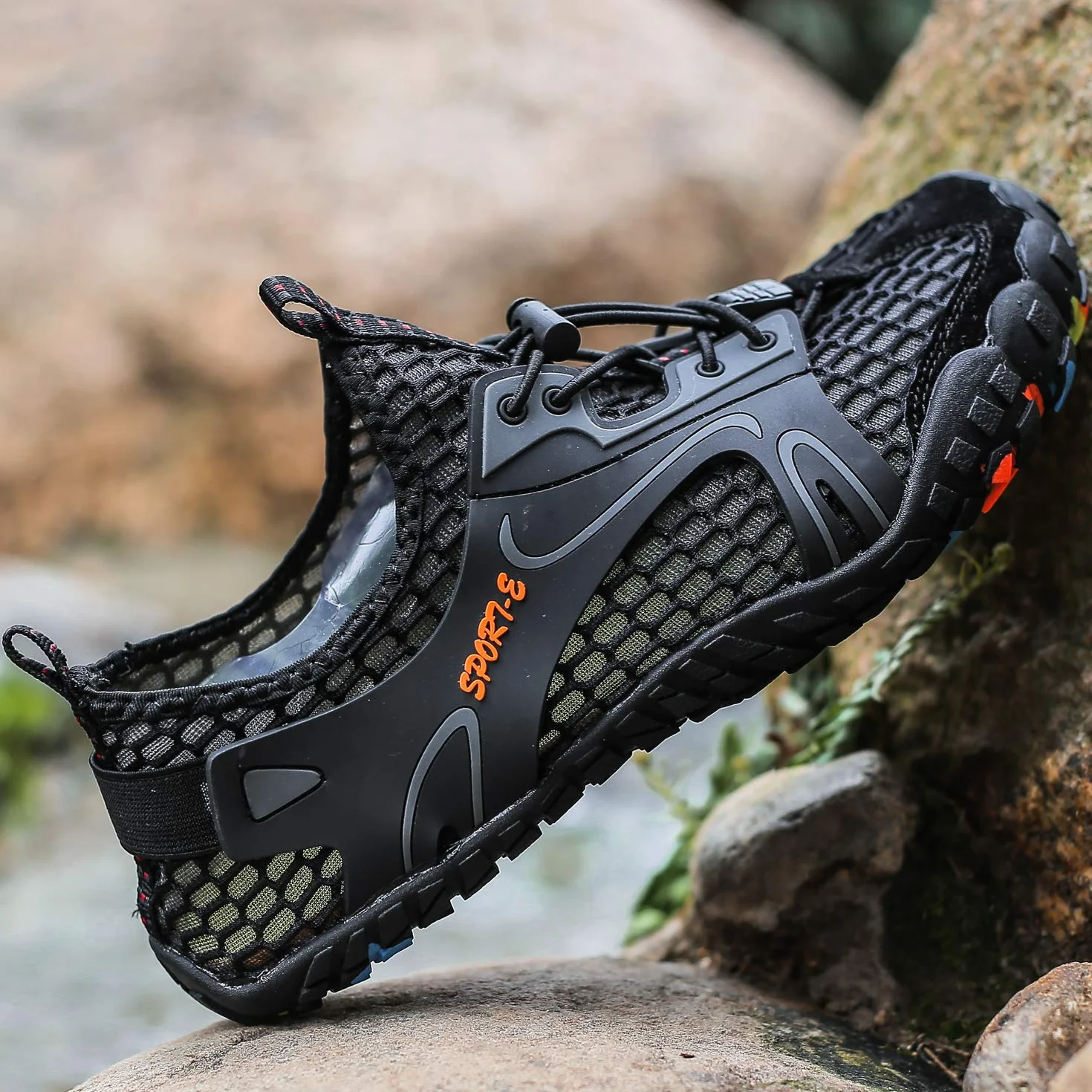 Sandalias Deportivas Trekking Antideslizante Transpirable para Hombres Zapatos de Senderismo