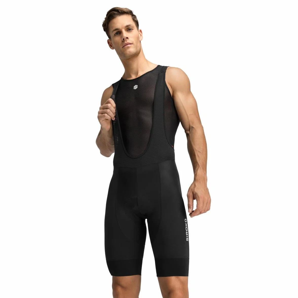 SIROKO - Culotte Ciclismo Flandrien - L - Negro