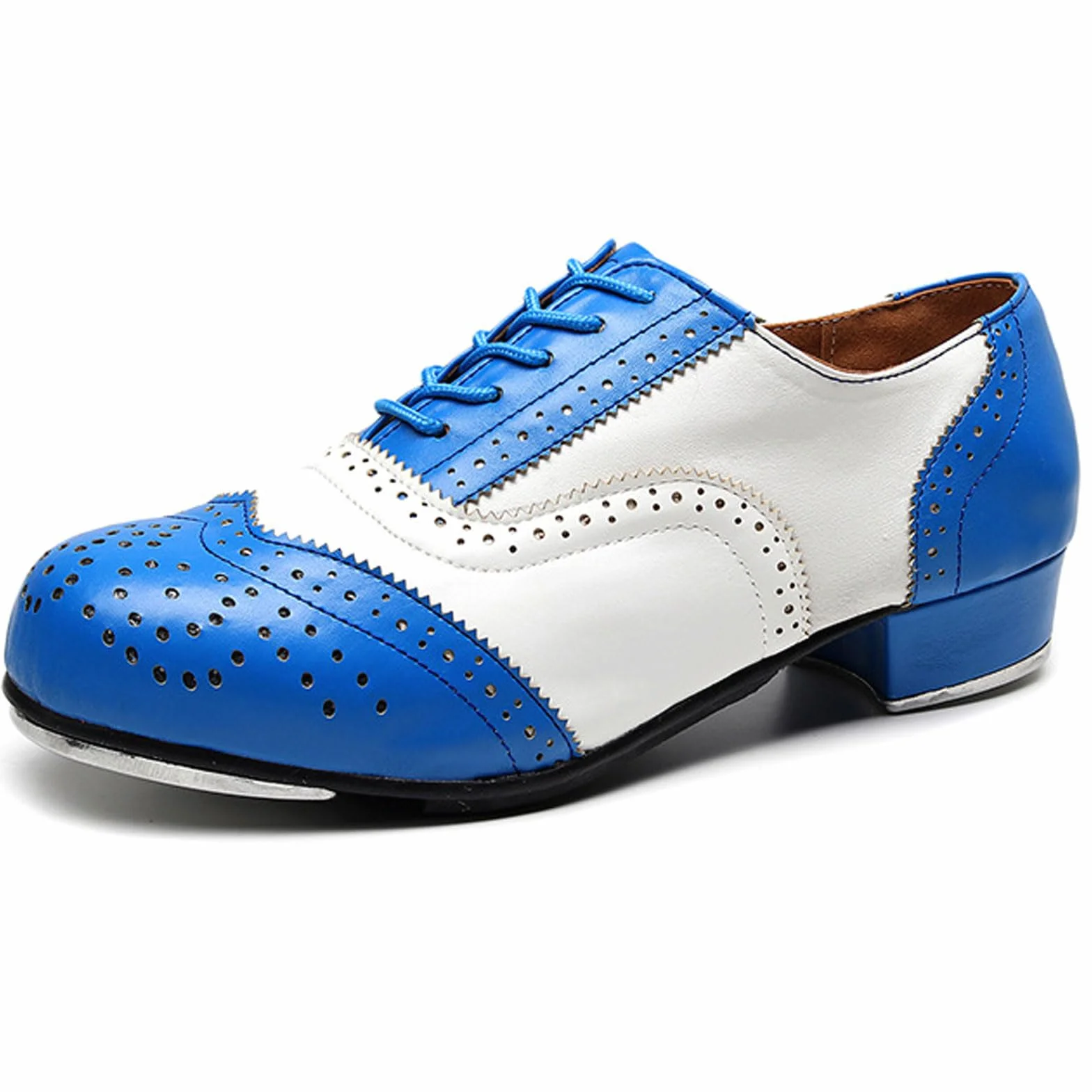 Zapatos de Entrenamiento de Claque,Zapatos de claqué de Cuero Transpirable,Las Correas Son fáciles de Poner y Quitar,Adecuado para la formación de Rendimiento para Profesores y Estudiantes