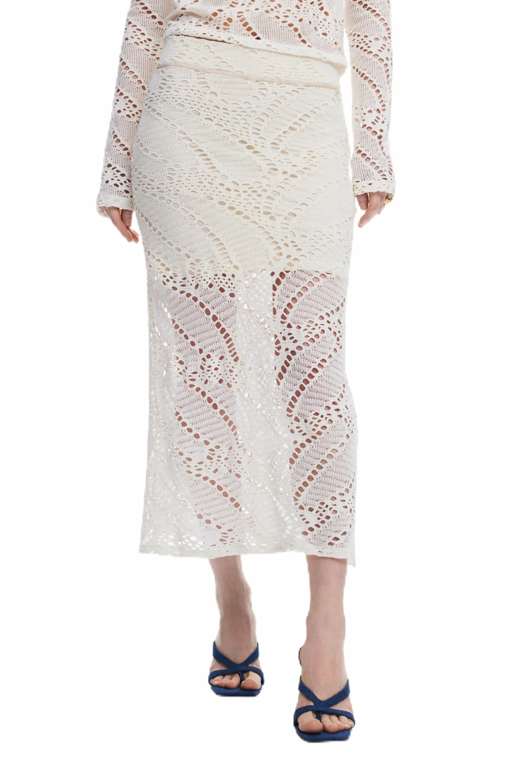 Desigual Fal_Woolf Skirt para Mujer