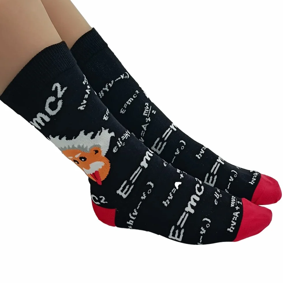 FGFD&OU Calcetines Divertidos Originales Unisexo de Algodón Para Hombre y Mujer - Fantasía Matemáticas, Regalo Para Navidad