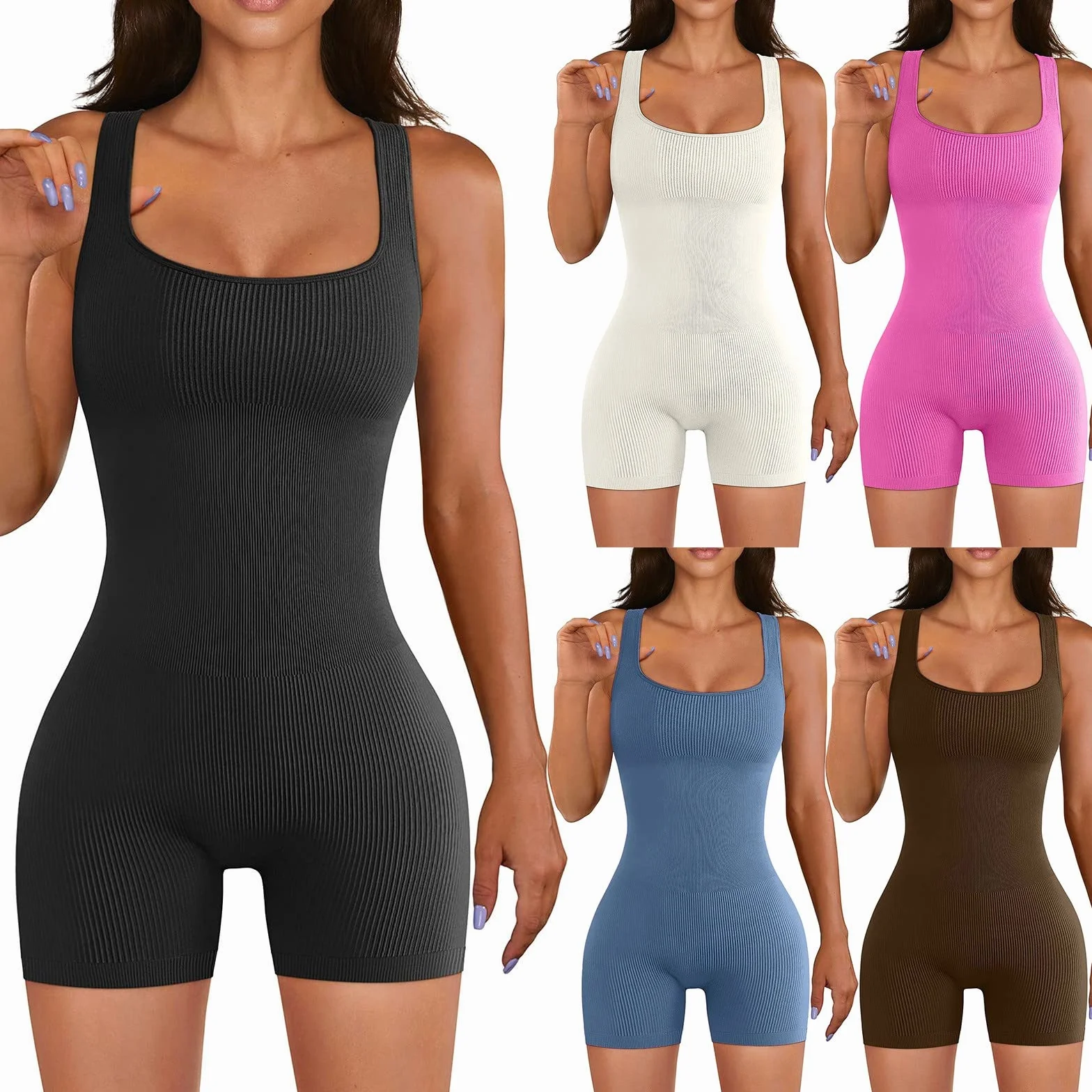 Mono de yoga para mujer sin mangas elástico Y2K