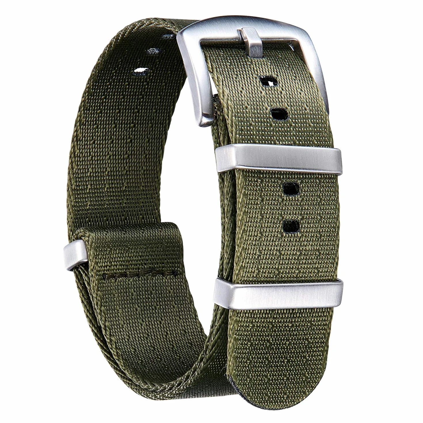 BINLUN Correas de Reloj de Nylon Thick G10 Multicolor Calidad Alta Correa Reloj con Hebilla de Acero Negra/Plateada Inoxidable para Hombres Mujeres 18 mm 20 mm 22 mm 24 mm (Nueva versión)
