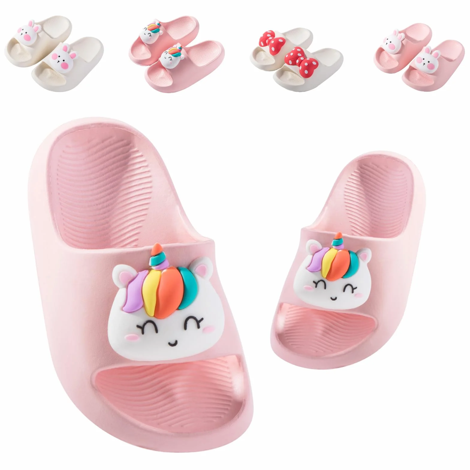 Chanclas de Playa Niña Niño Zapatos de Piscina Sandalias Ligero Antideslizante Pantuflas de Baño Ducha Unisex-niños
