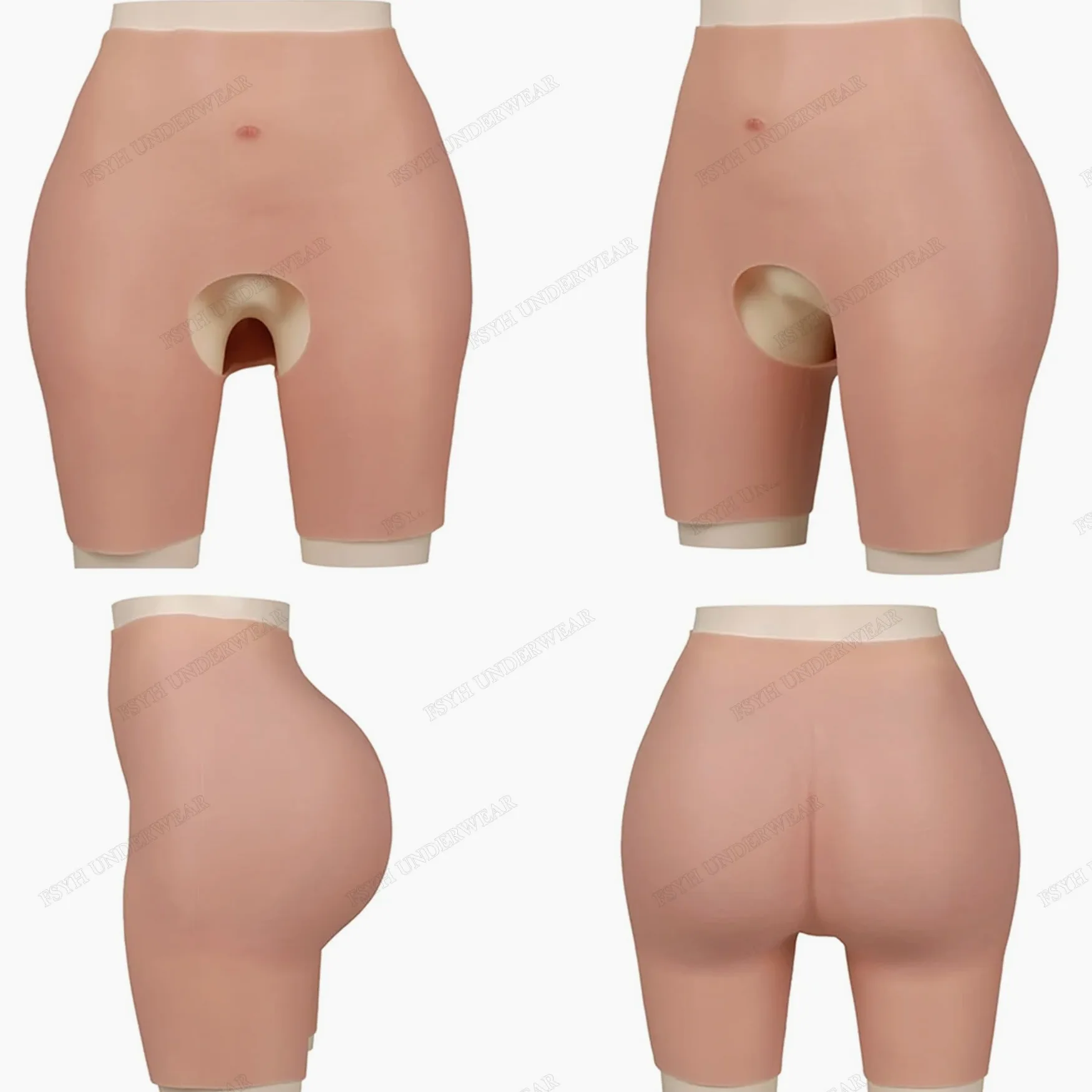 FSYH Silicona Hips Enhancer Panty Butt Lift Shaper Control Pantalones Mujeres Push Up Hips para Drag Queen Crossdresser