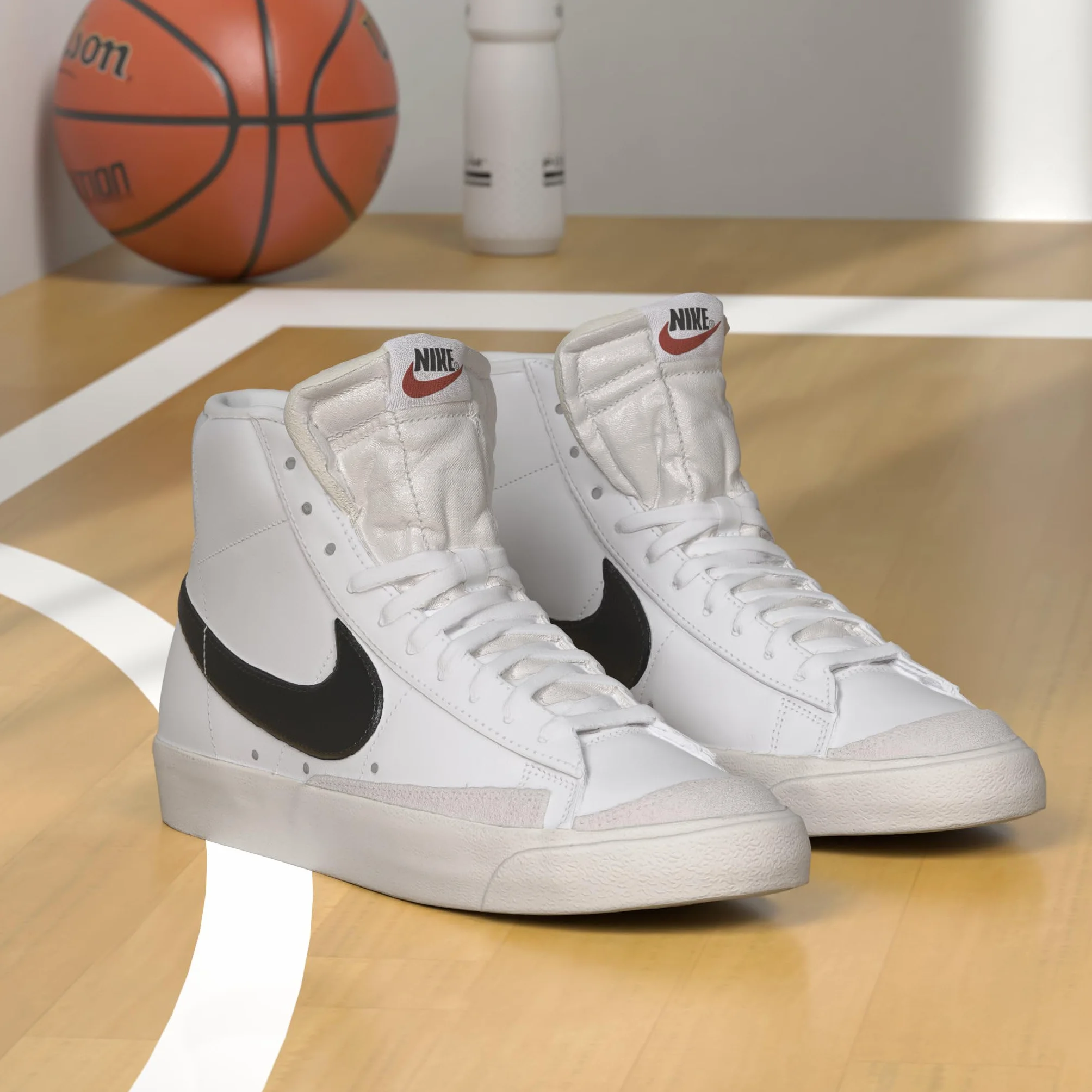 Nike BQ6806 Zapatillas de básquetbol Hombre White Black 37.5 EU