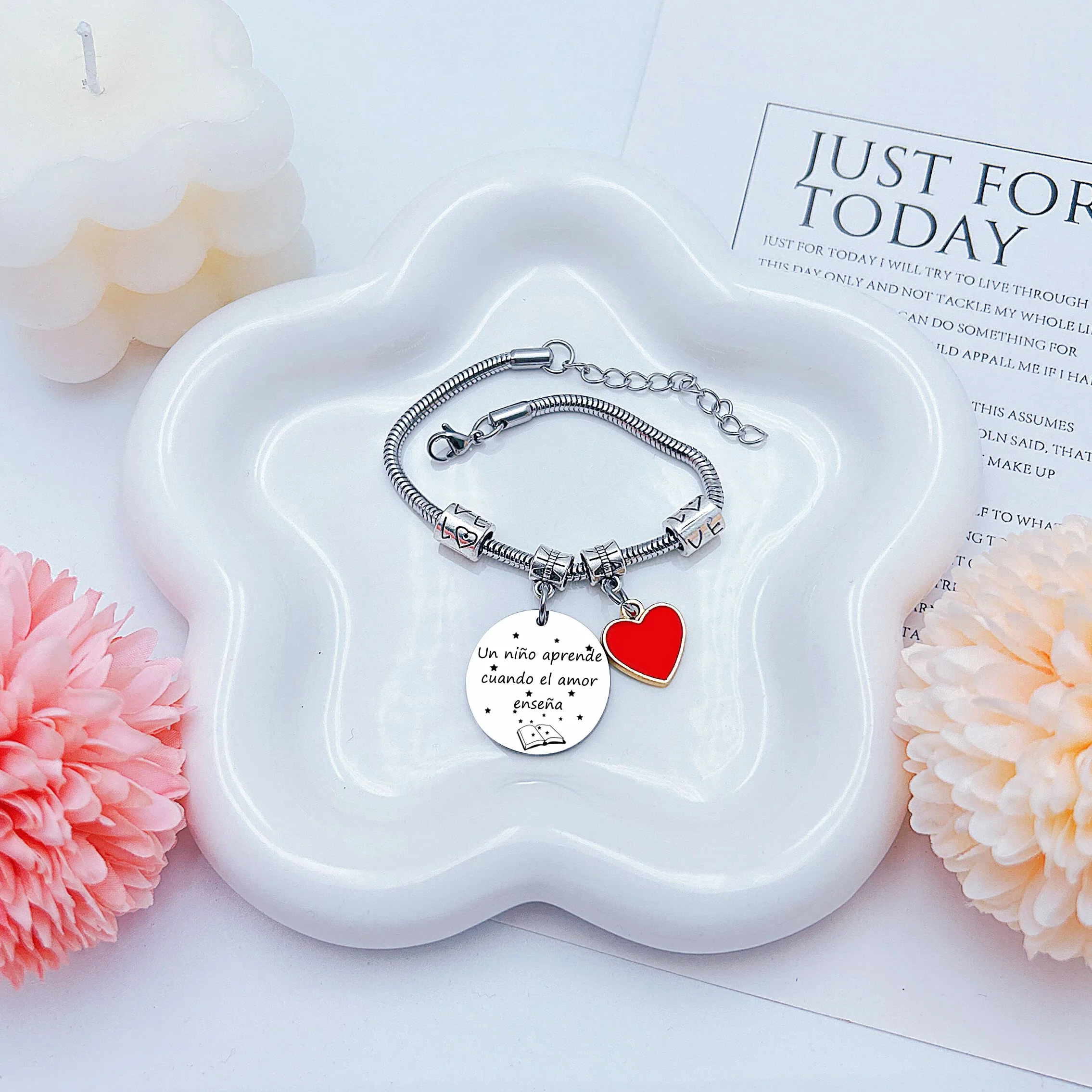Pulsera Maestro Regalo Grabado Graduación Cumpleaños