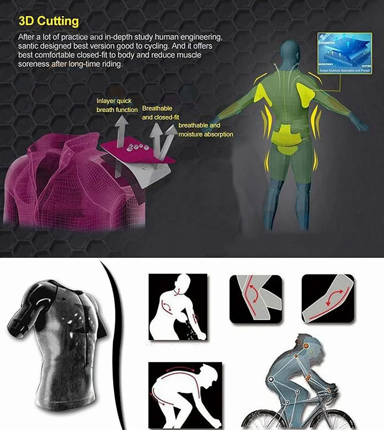 Traje de triatlón para Hombre, Mono de Ciclismo para Bicicleta de Carretera, Ropa, Mono, Conjunto de Jersey de Ciclismo, Conjunto 1,XS