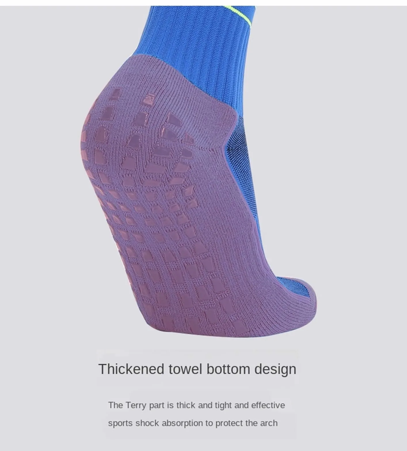 Calcetines de fútbol Antideslizantes Antideslizantes de Silicona Transpirable hasta la Rodilla-Altos Largos Deportes Gimnasio Calcetines de Ciclismo Adultos Ciclismo Calcetines