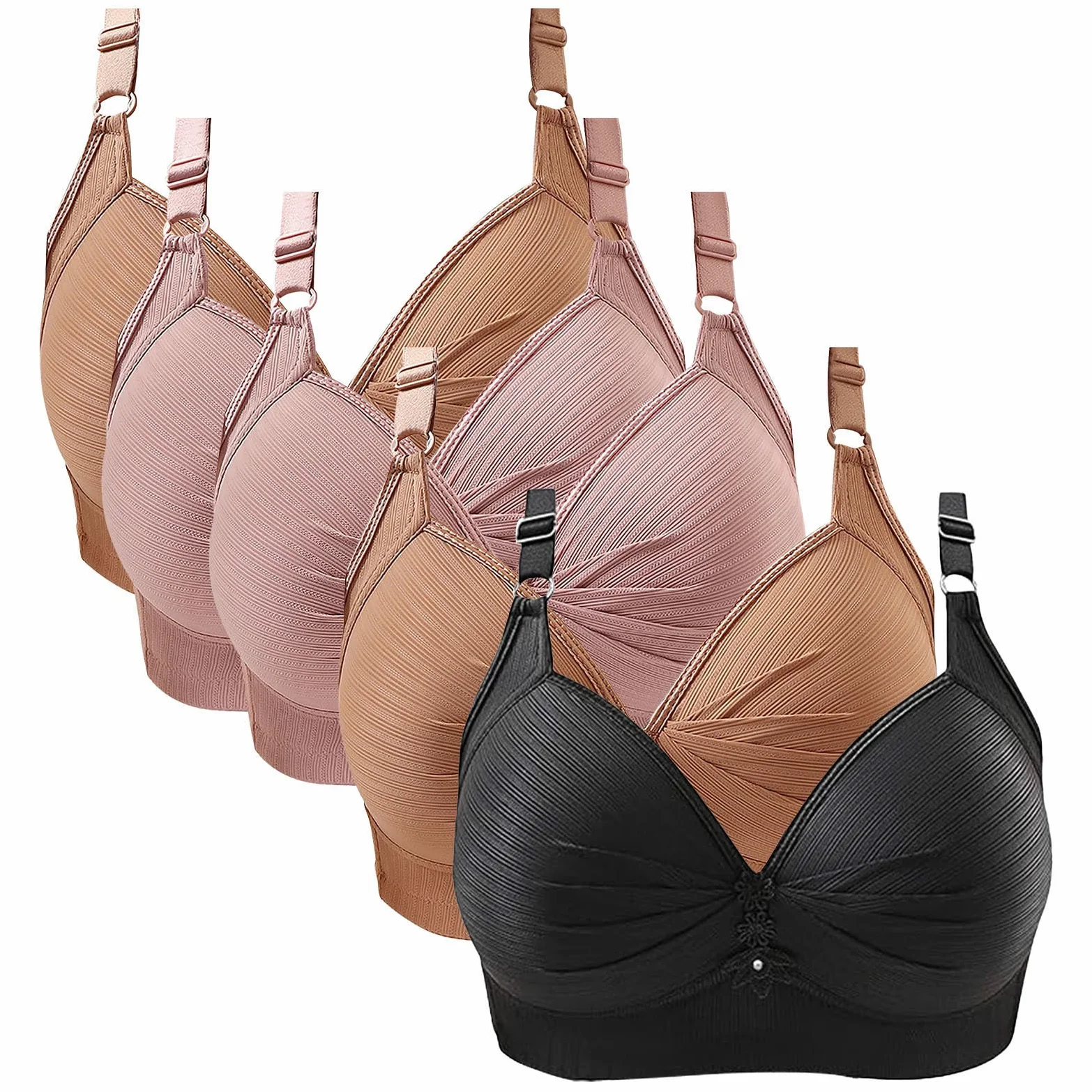 Sujetadores de copa completa para mujer, sin aros, para lactancia, sin costuras, para maternidad, sin costuras, antiderrames, brasier de lactancia, línea extensora, ropa interior push up con pechos