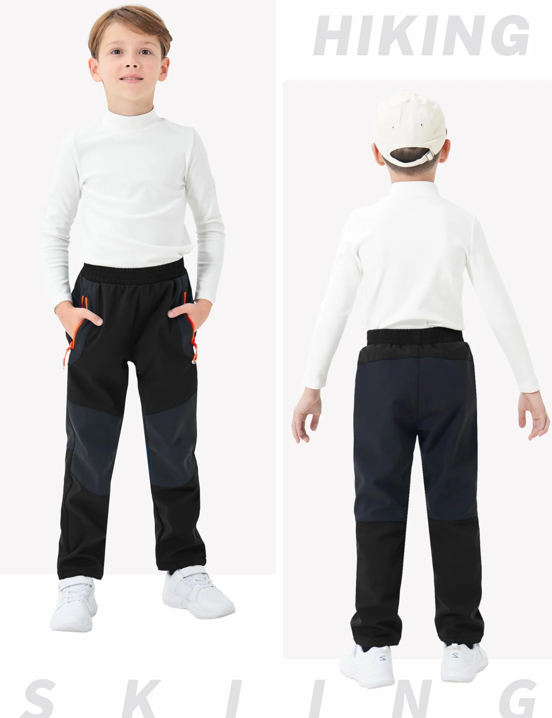MoFiz Pantalones Ski Niño Pantalon Trekking Niña Térmicos Pantalón Senderismo Invierno Impermeables Transpirable Pantalón