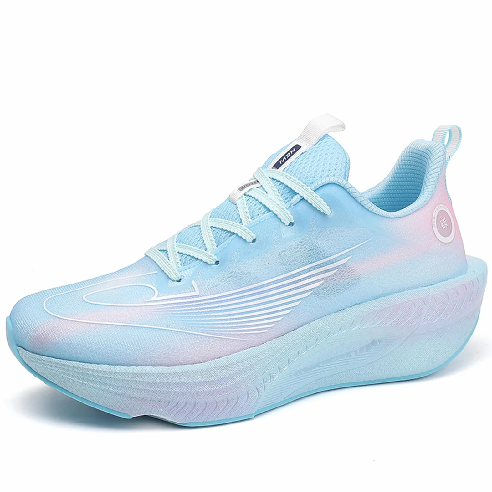 Zapatillas de Running Hombre Degradado Suela Gruesa | Zapatillas de Running Hombre Color Degradado Suela Gruesa Amortiguación Transpirables