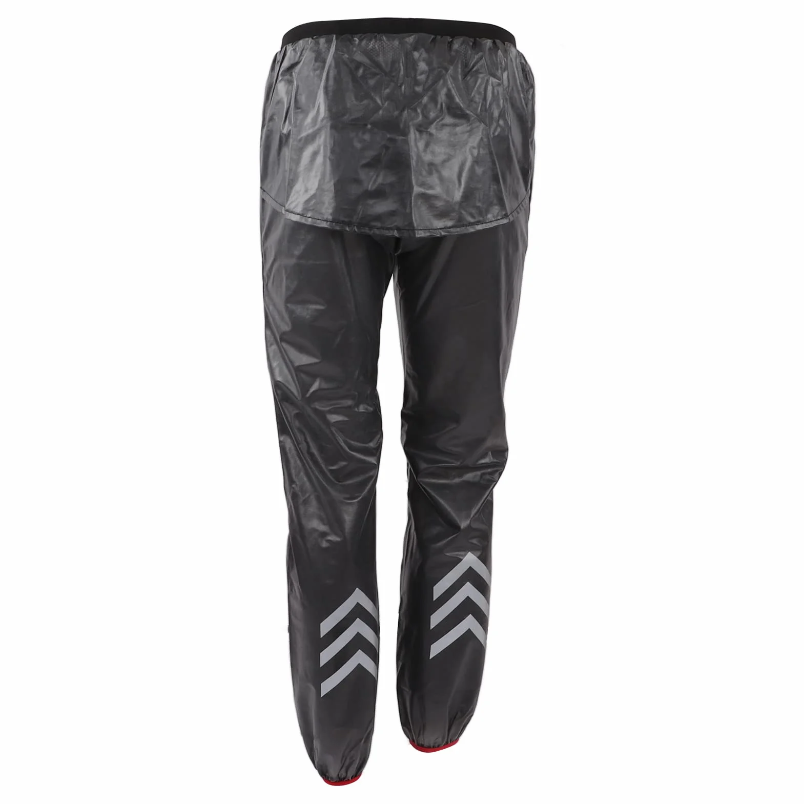 Pantalones de Lluvia Reflectantes Impermeables Gris Oscuro para Ciclismo
