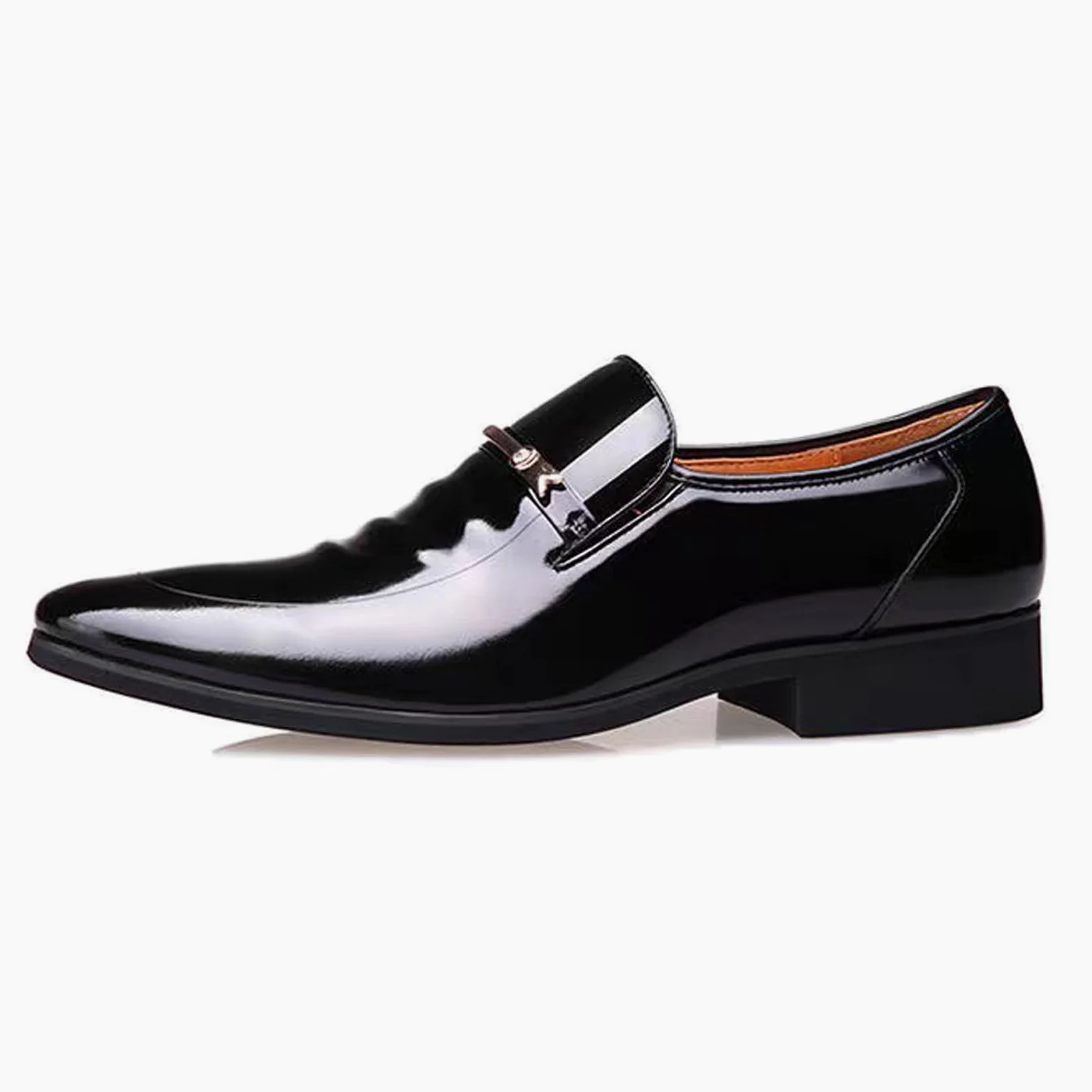Negocios Casual Slip En Mocasines Charol Cuero Formal Oxford Vestido Zapatos Esmoquin Boda Zapato De Los Hombres