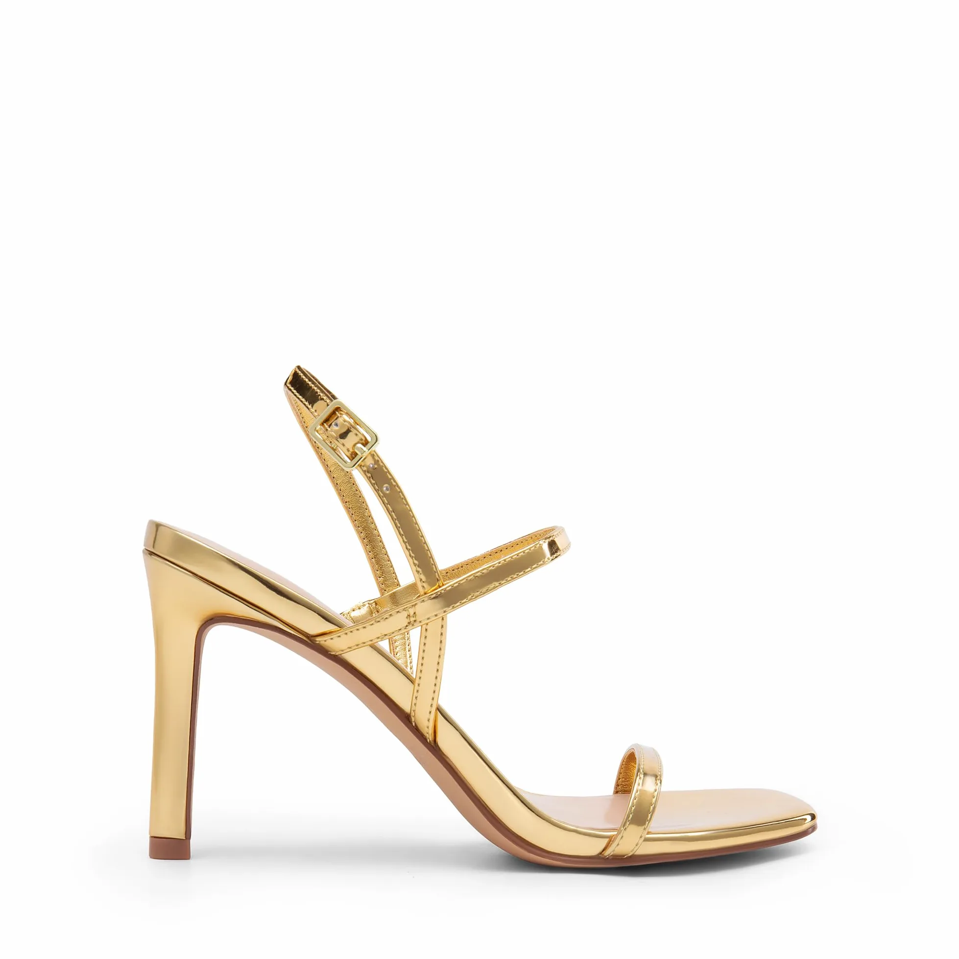 DREAM PAIRS Zapatos de tacón alto para mujer, puntera cuadrada abierta, correa al tobillo, sexy, cómodos, con tiras, para boda, novia, sandalias de tacón