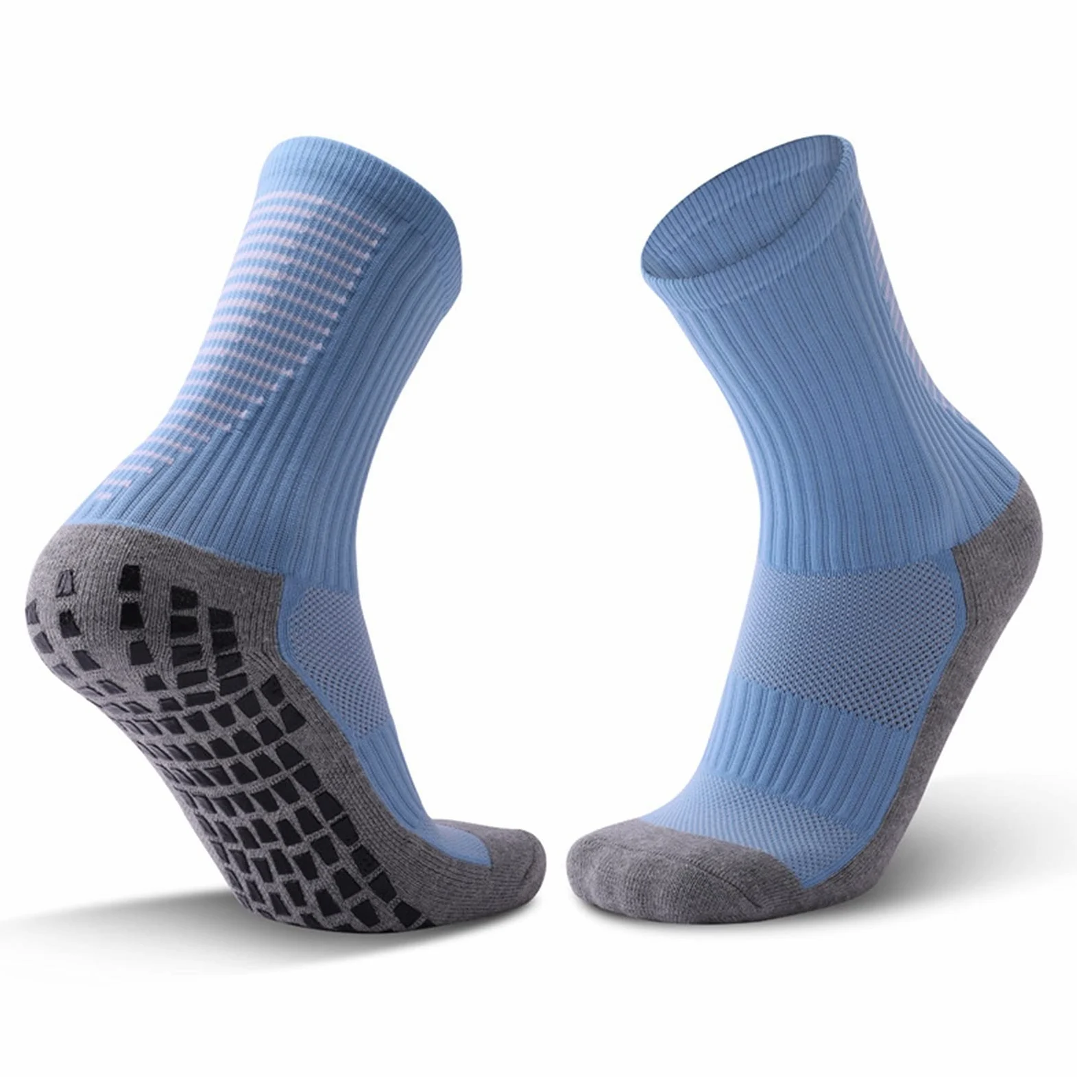 Calcetines Antideslizantes de la Rodilla de fútbol, ​​fútbol Antideslizante/Baloncesto/de Hockey Deportes de Deportes Calcetines de Grano Espesado Toalla Inferior cortando Calcetines de Correr