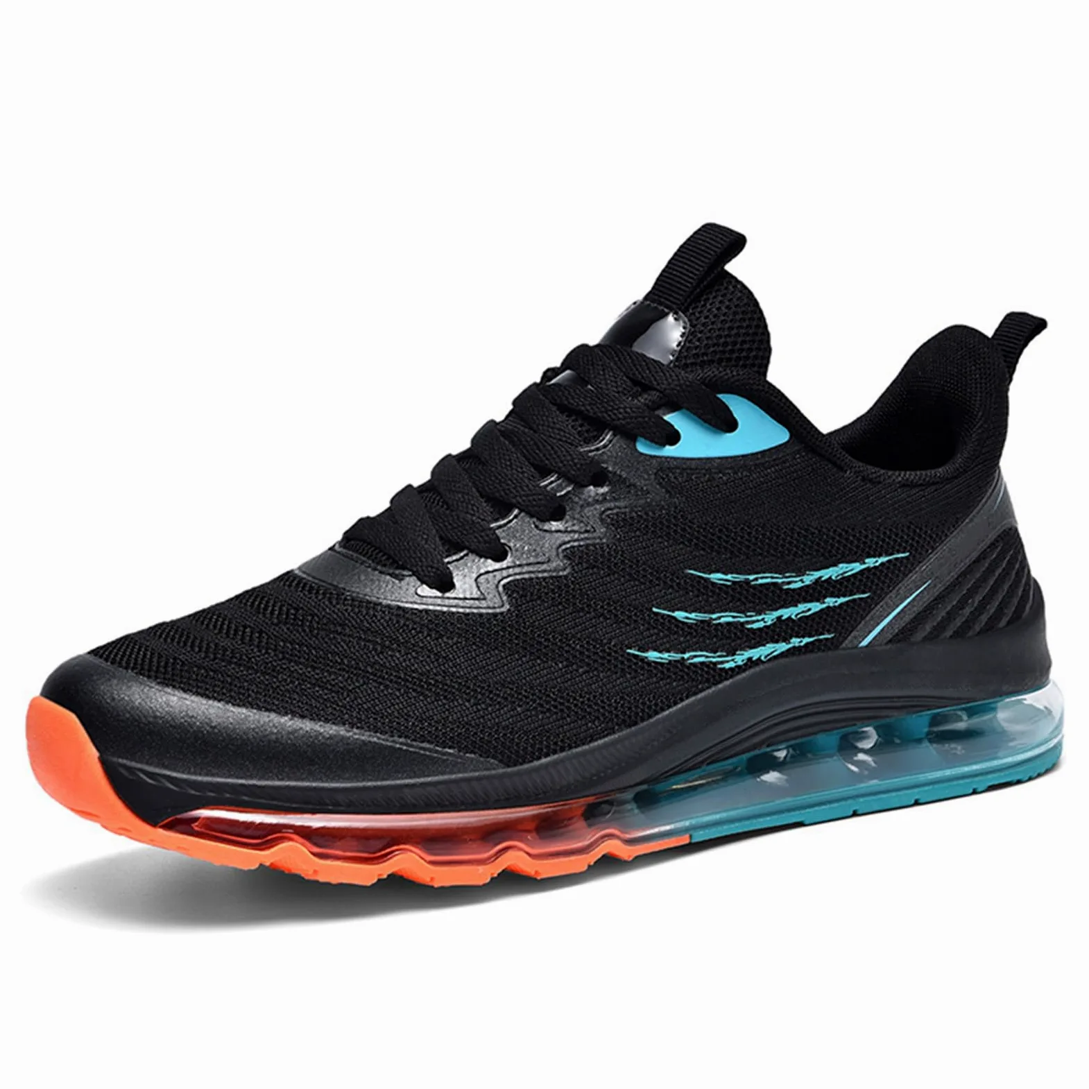 Zapatillas De Running con Colchón De Aire para Hombre Zapatillas De Tenis Transpirables Antideslizantes Y Cómodas para Caminar
