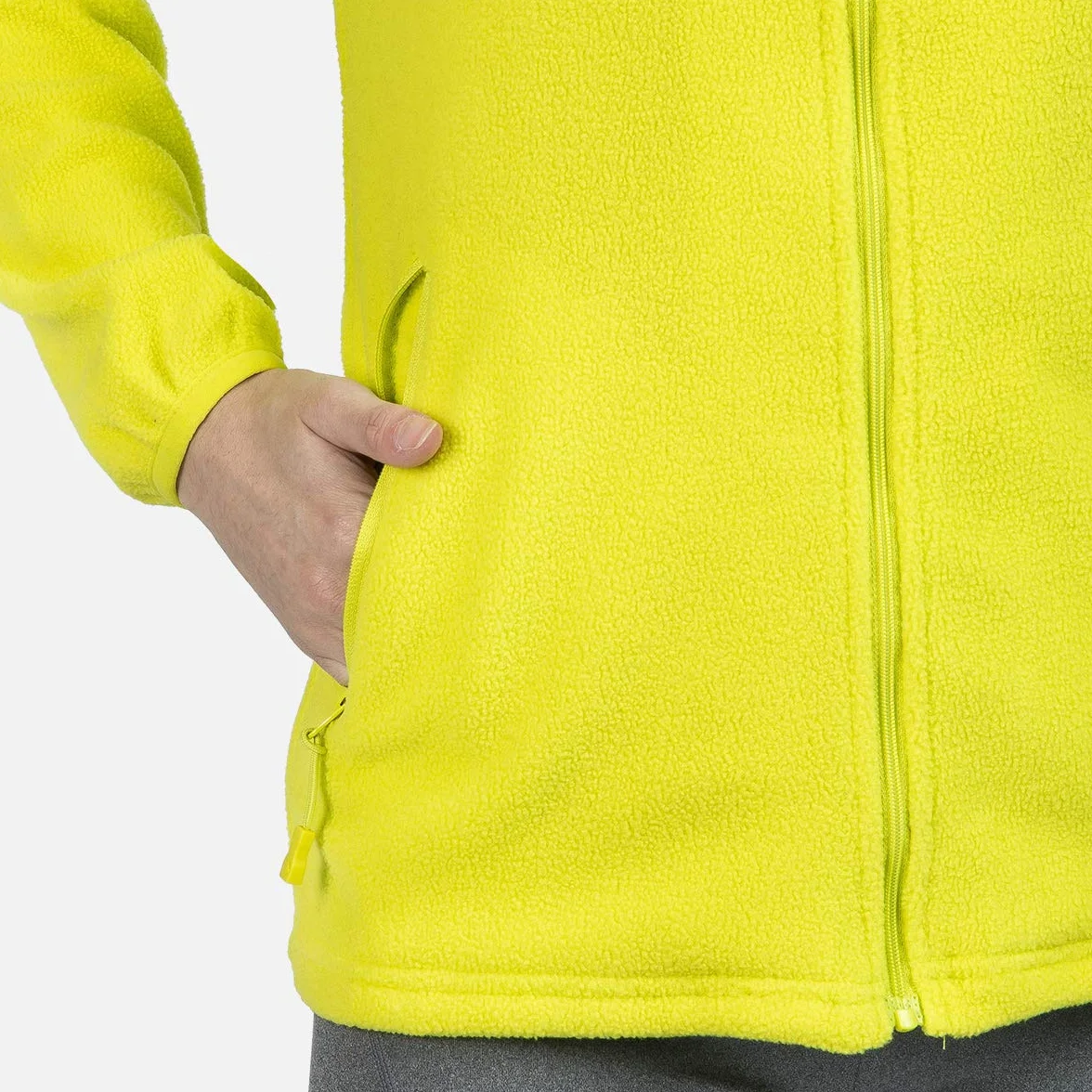 Izas Chaqueta de Forro Polar Deportivo para Mujer Tejido Perchado Cuello Alto Cremallera