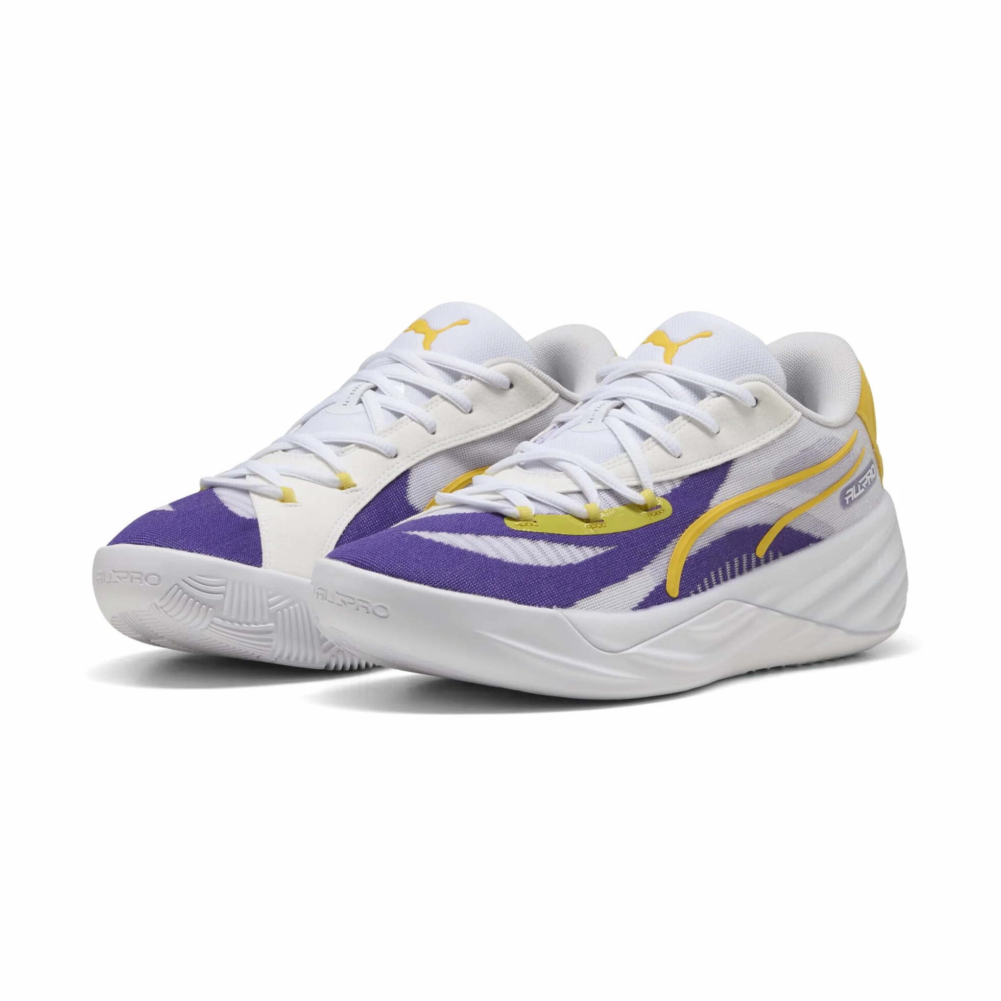 PUMA Zapatillas de Baloncesto All-Pro Nitro™ LA Unisex 43, Team Violet Pelé Yellow Purple