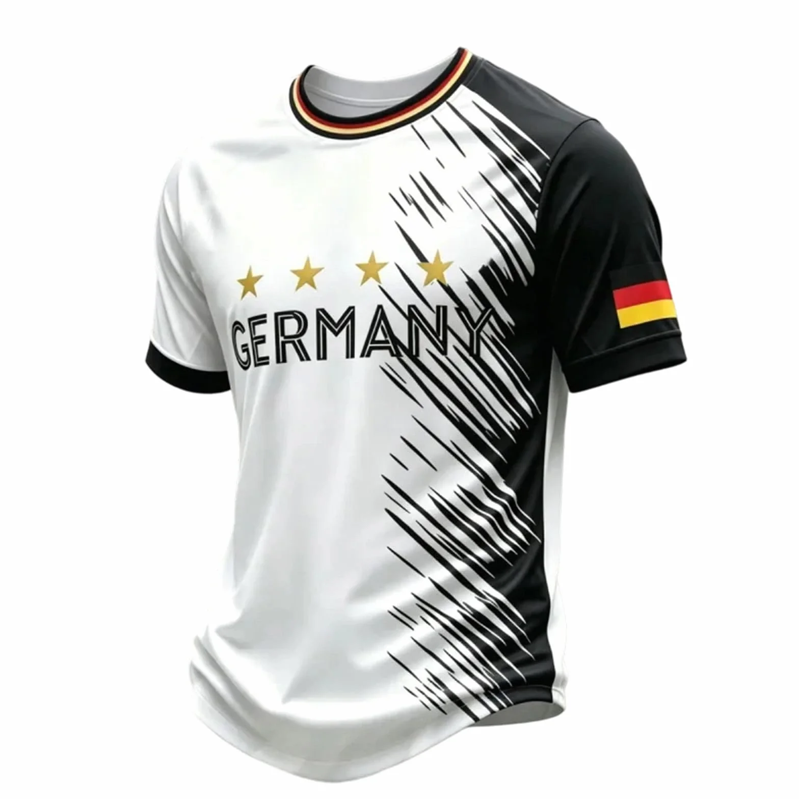 Camisetas Futbol Hombre,Germany Graphic Short Sleeve tee For – Classic Crew Neck T Shirt with Football Print