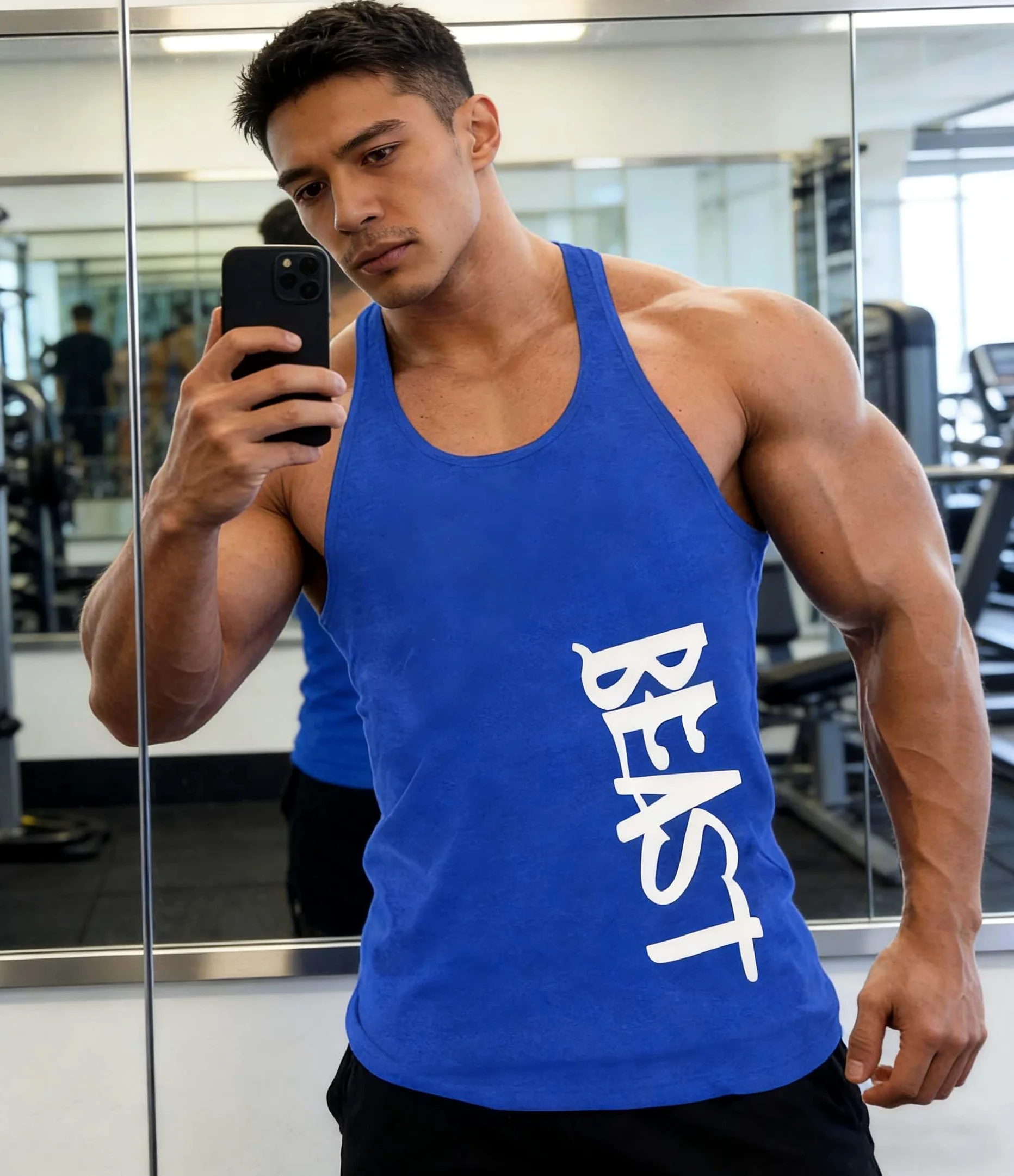 Camiseta de Tirantes para Hombre Beast Gym Stringer de algodón…