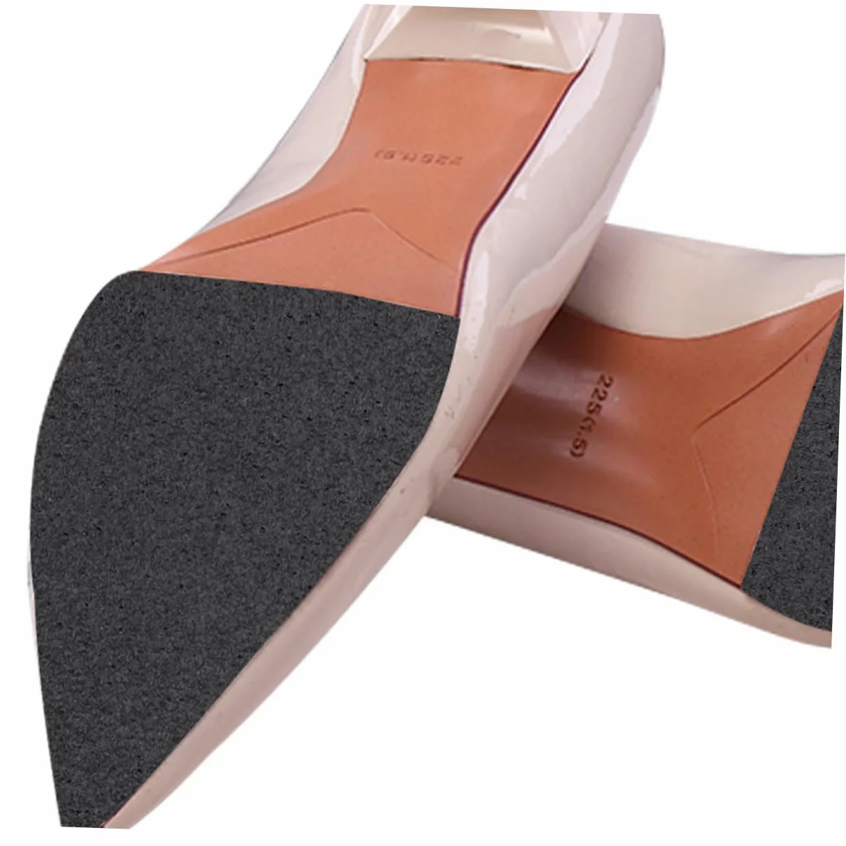 Ipetboom 3piezas Calcomanías Antideslizantes Para Zapatos Stickers De Para Altos y Botas Resistencia Al Desgaste Fácil Aplicación y Reducción De Ruido Negro