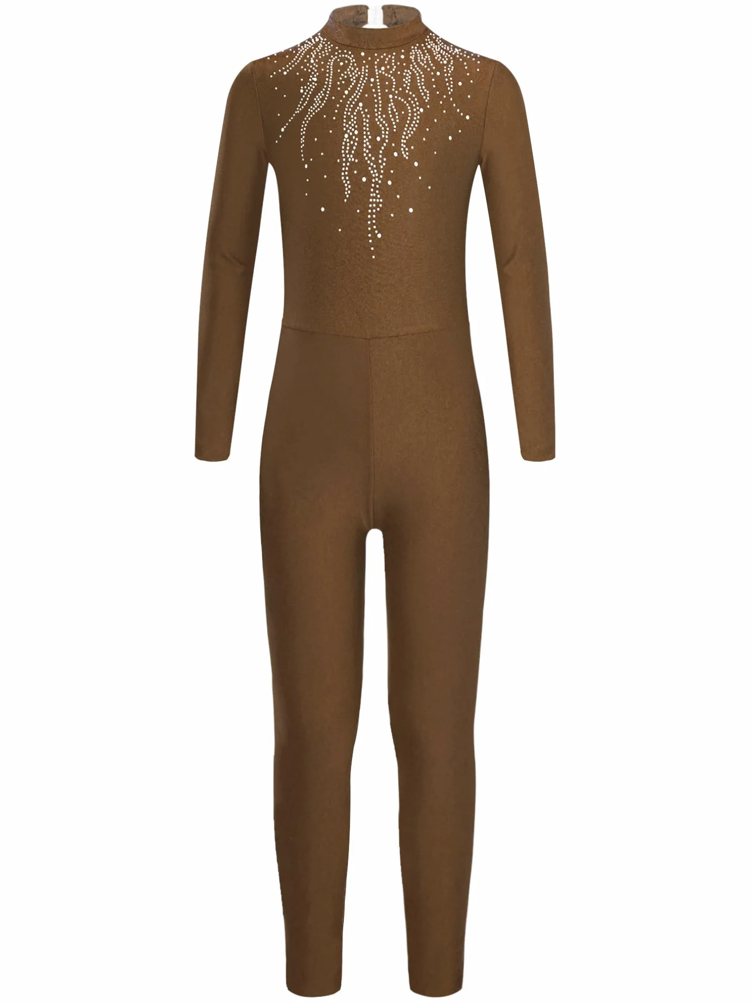 JEATHA Maillot De Gimnasia Niña Maillot Manga Larga Mono Elástico De Gimnasia Rítmica Body Elástico De Danza Clásica Mono De Deportivo