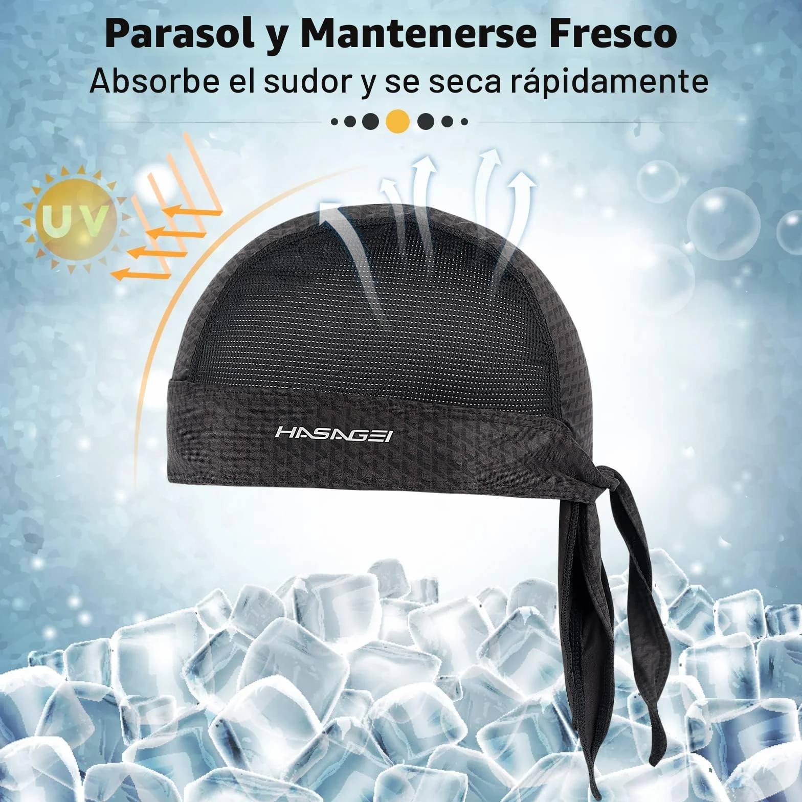 HASAGEI Bandana para Hombre y Mujer, Pañuelo para la Cabeza, Gorra para Motero Bicicleta