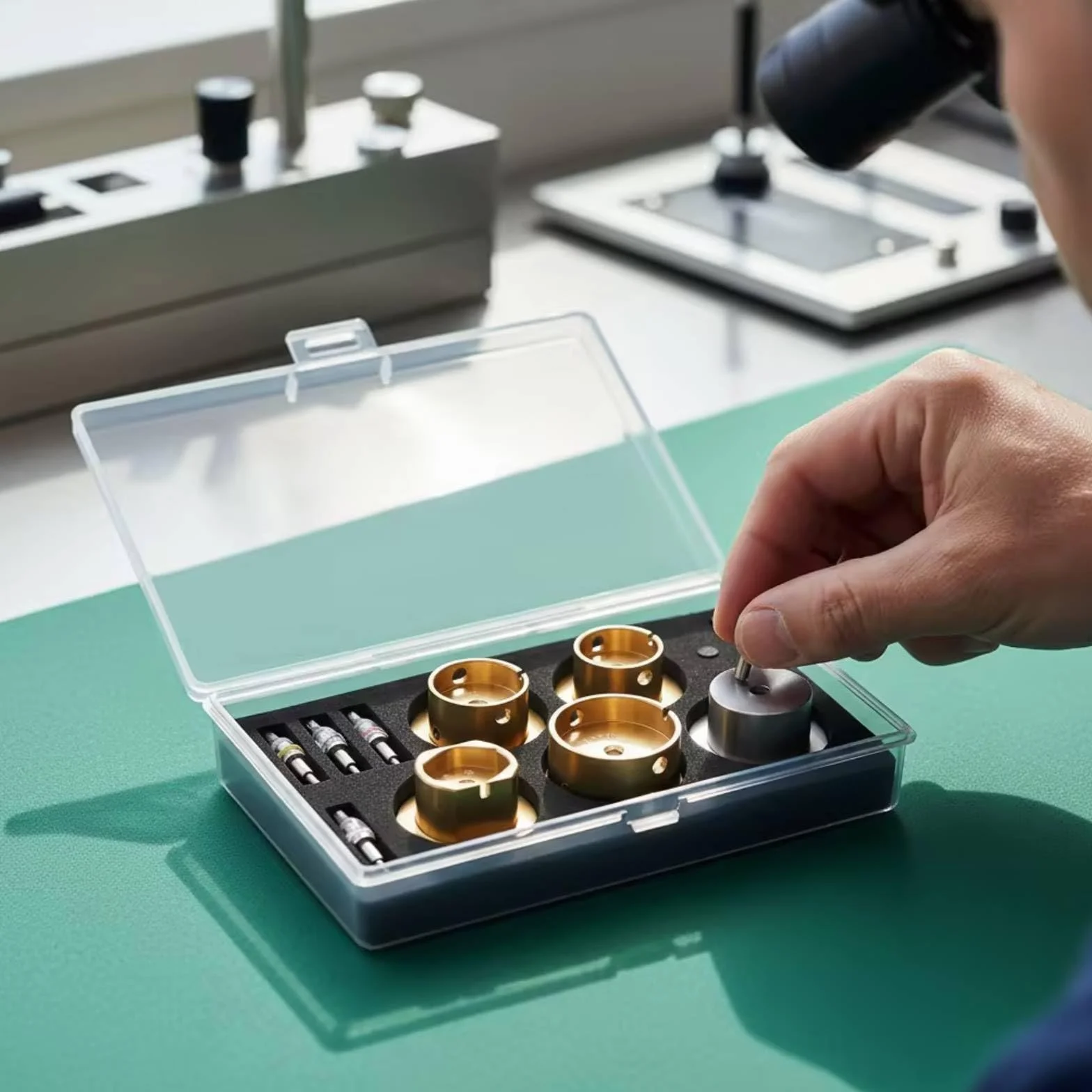 Herramienta Reparación Relojes con Estuche Profesional Kit Herramientas Reloj Preciso Kit Reloj para Relojeros, Aficionados