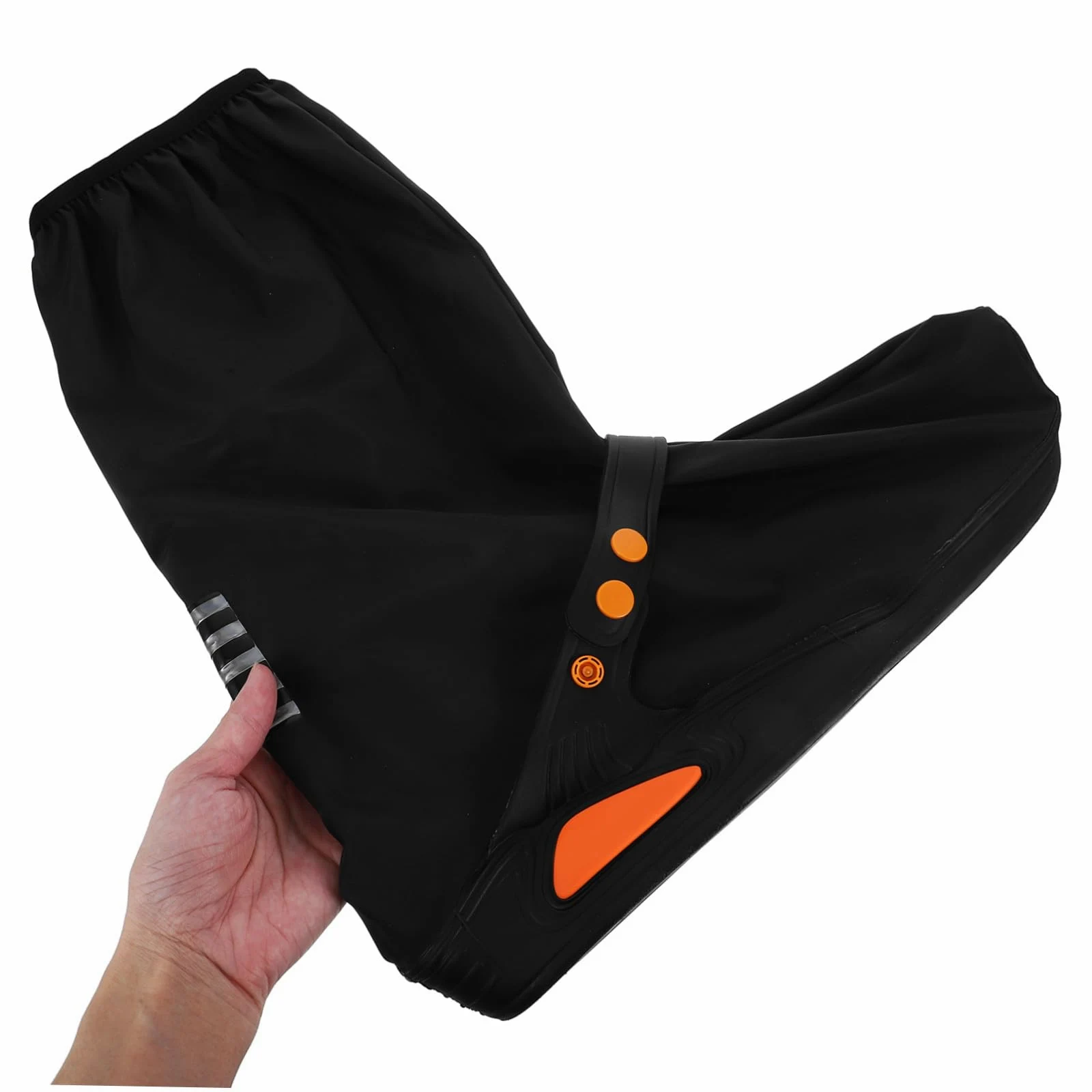 cubrezapatos a Prueba de Lluvia cubrebotas para Mujer Protector de Zapatos de Motocicleta protección contra la Lluvia y la Nieve de polivinilo Negro