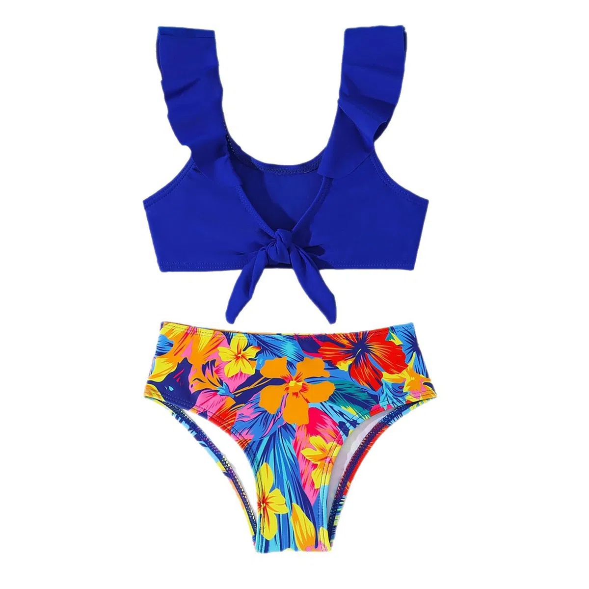 Traje de baño para niña, traje de baño de dos piezas para niñas con protección 50+, bañador para playa, piscina