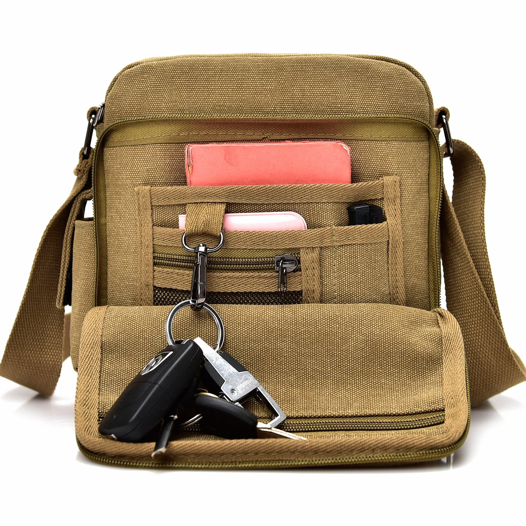 Bolso Bandolera Hombre Pequeñas Bolsos de Tela Vintage Messenger Bag para Colegio Bolsa de Lona Universidad Libro Bolsos Originales Bolsas de Viaje Sport Bag